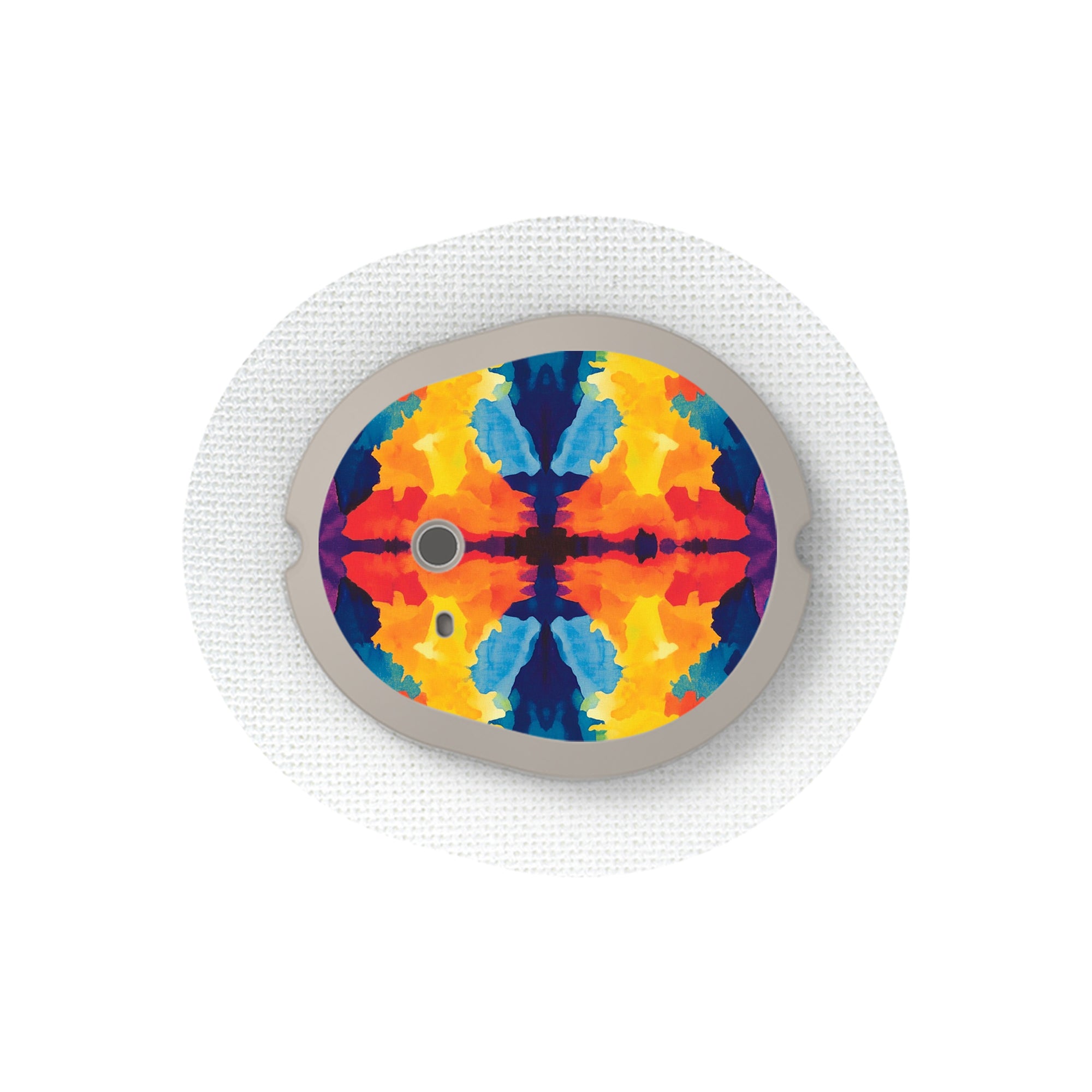 Bright Tie Dye Sticker Designed for the DEXCOM G7 and Stelo Transmitter