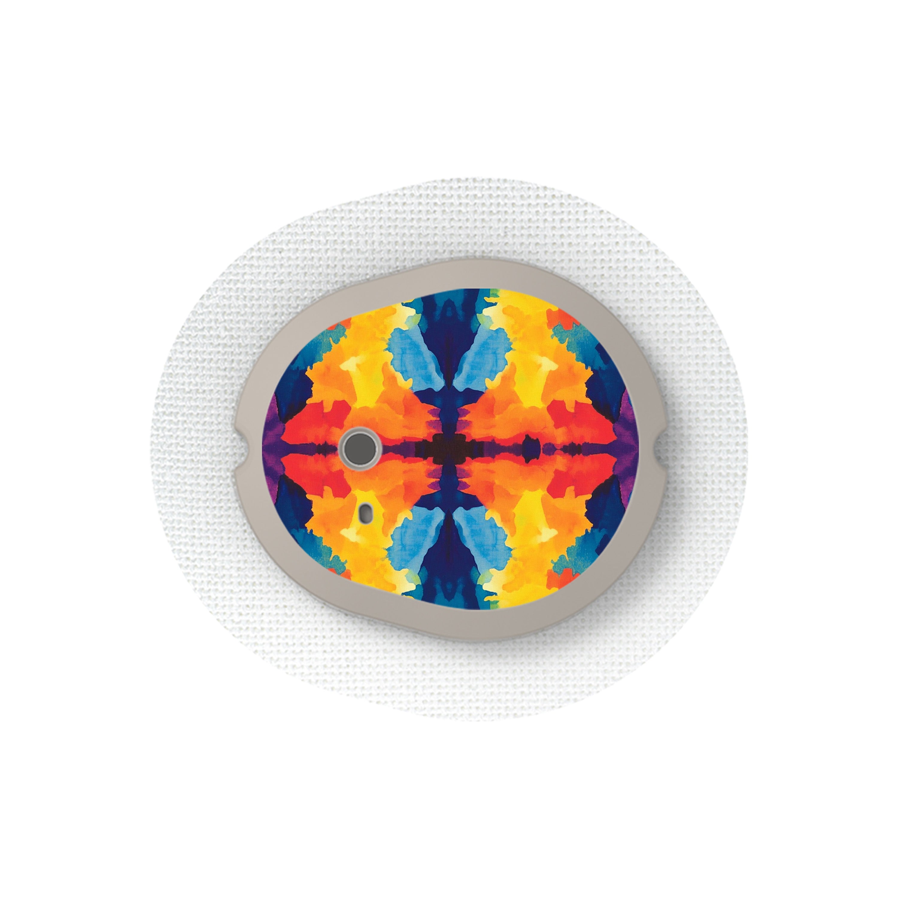 Bright Tie Dye Sticker Designed for the DEXCOM G7 and Stelo Transmitter