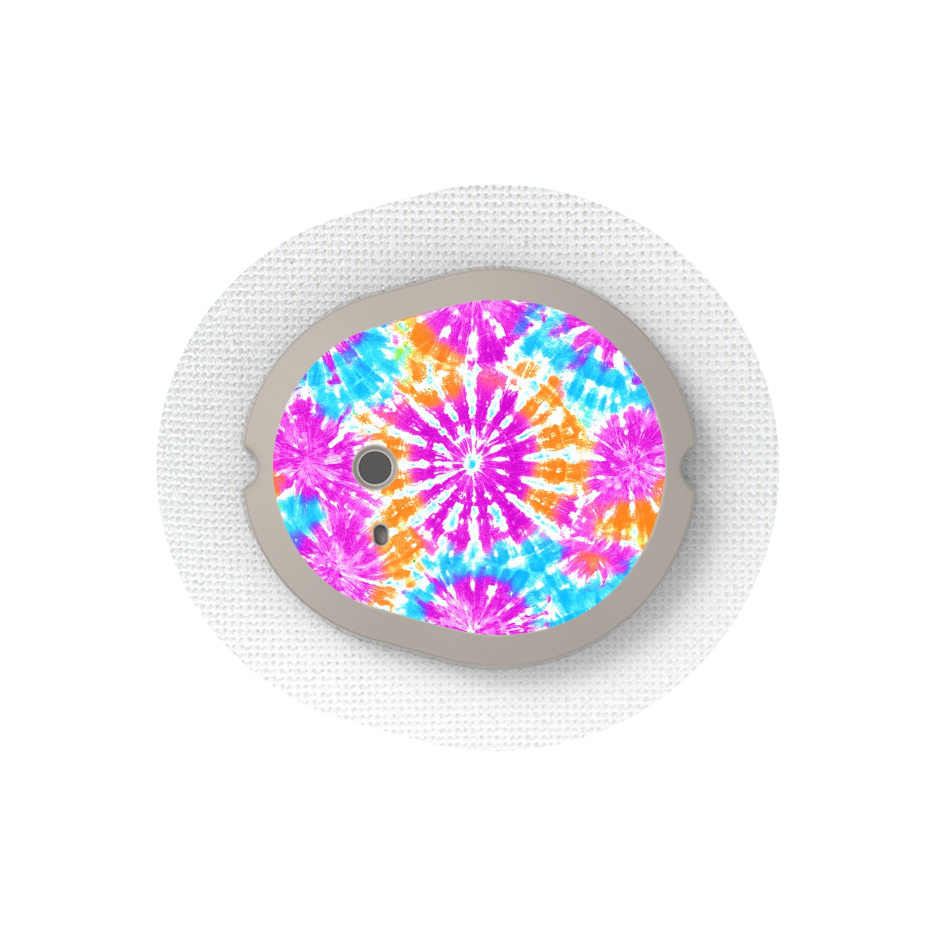 Neon Tie Dye Sticker Designed for the DEXCOM G7 and Stelo Transmitter