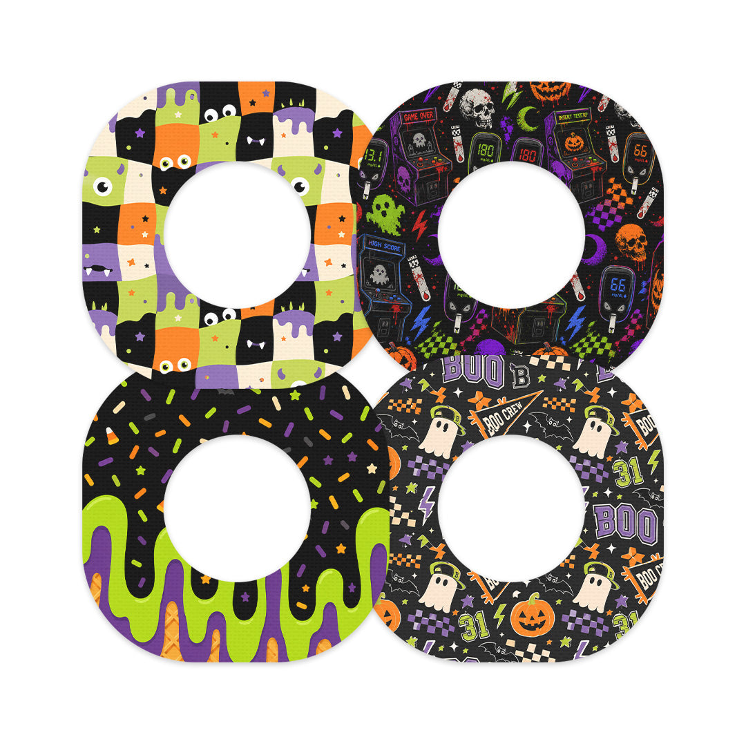 Halloween Favorites Variety Pack Dexcom G7 and Stelo Patch Tape - Pump Peelz