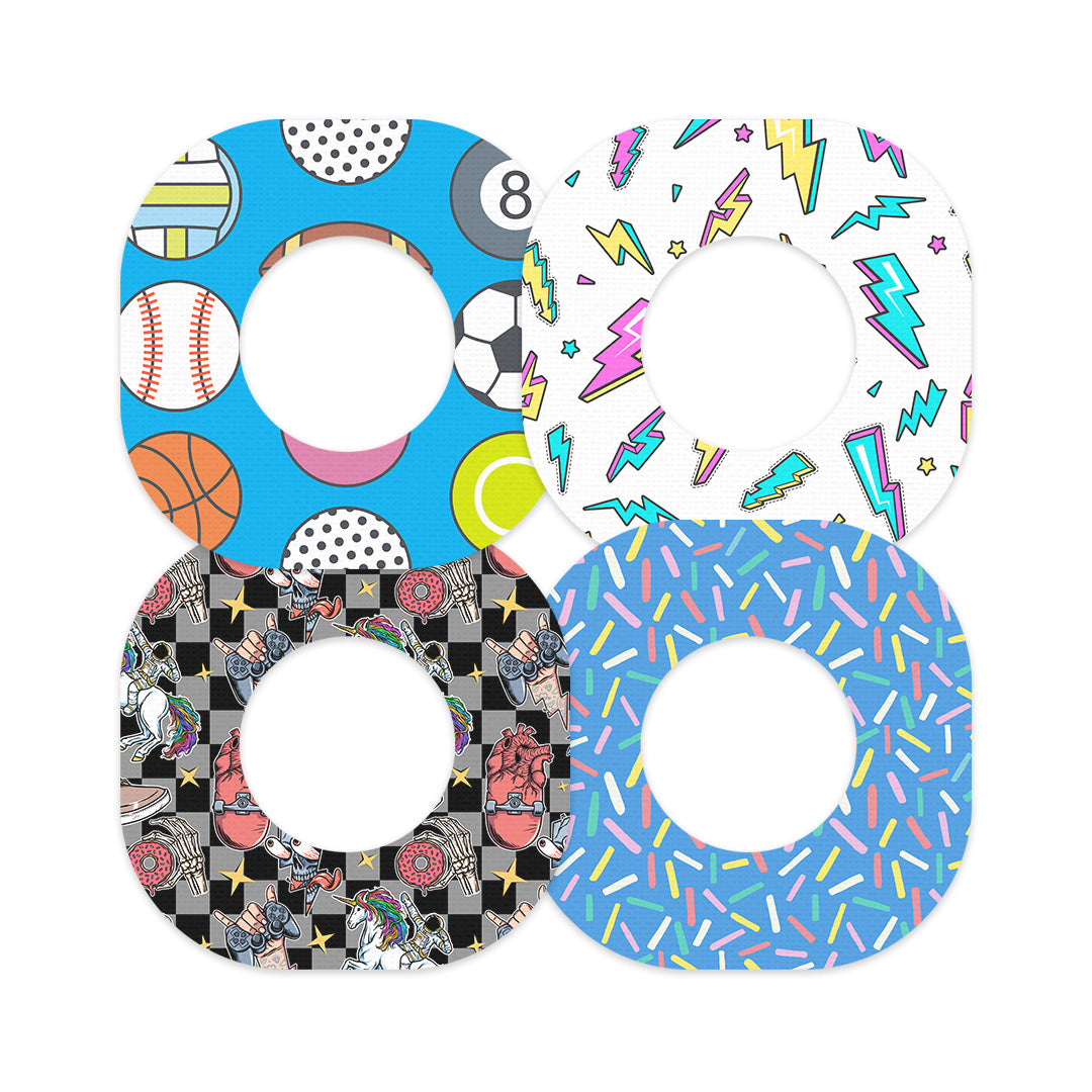 Power Play Patch Variety Dexcom G7 and Stelo Patch Tape - Pump Peelz