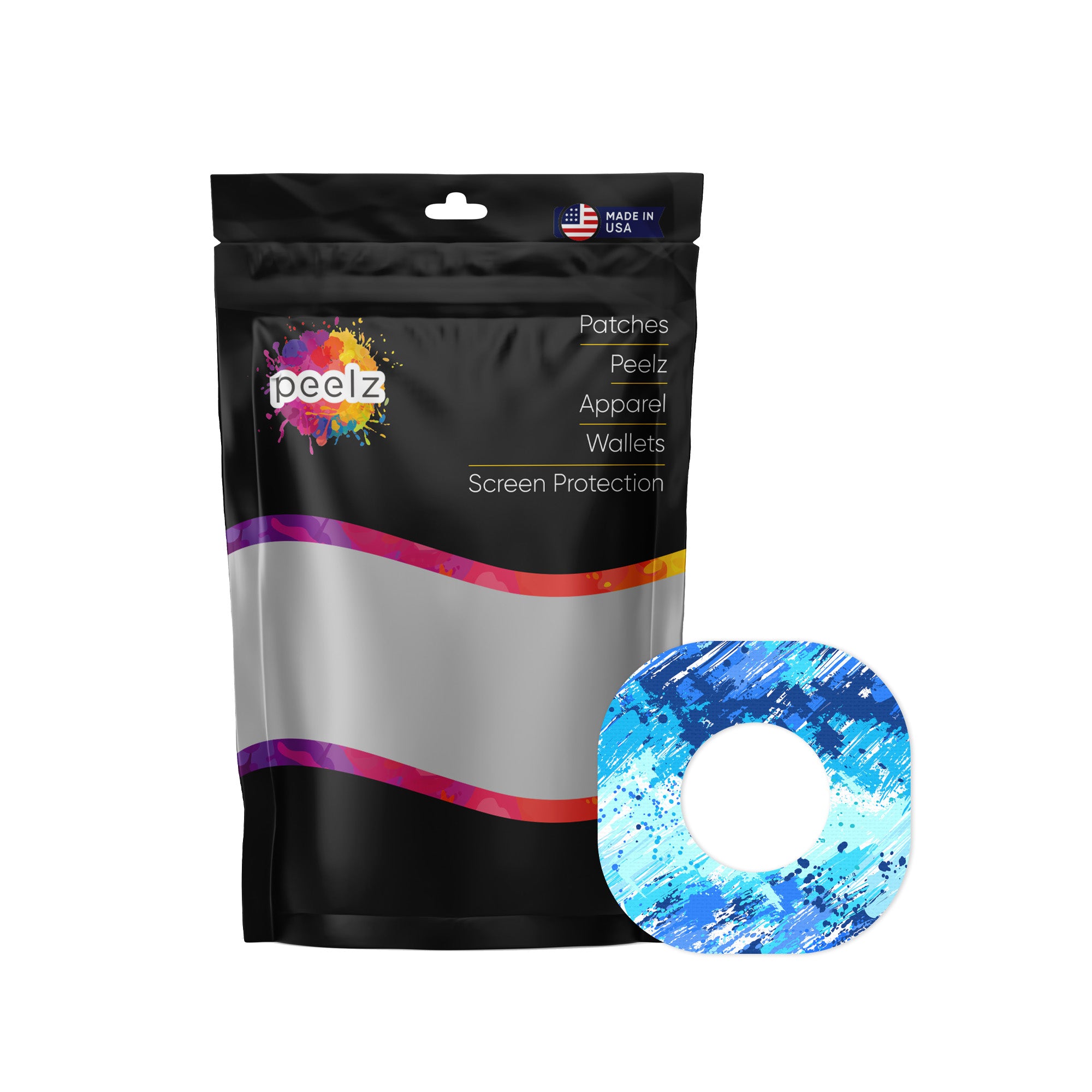 Beta Blue Dexcom G7 and Stelo Patch Tape - Pump Peelz