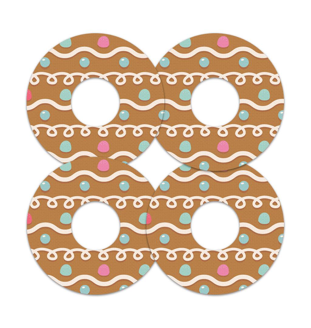 Gingerbread Patch Tape Designed for the FreeStyle Libre 3-Pump Peelz