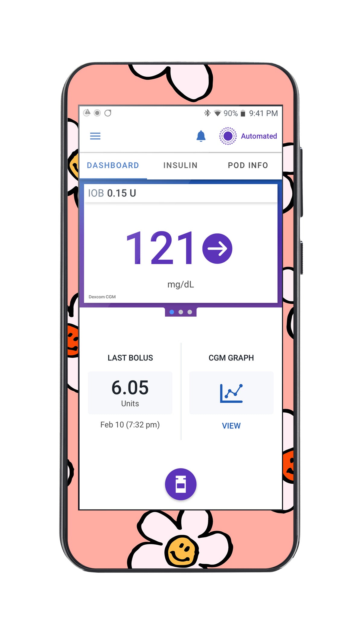 Happy Flowers Omnipod 5™-Pump Peelz