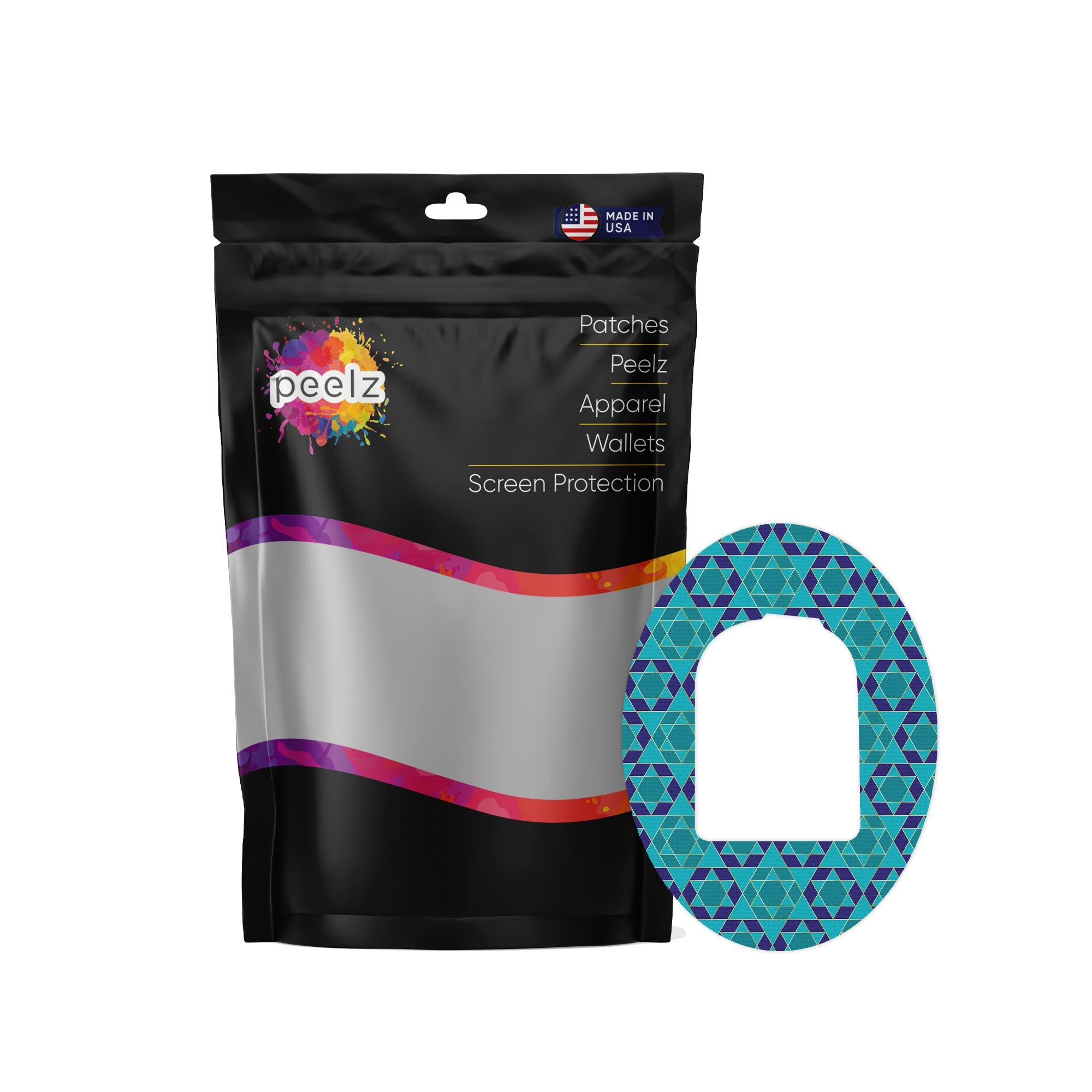 Holiday Stars Patch Omnipod Tape-Pump Peelz