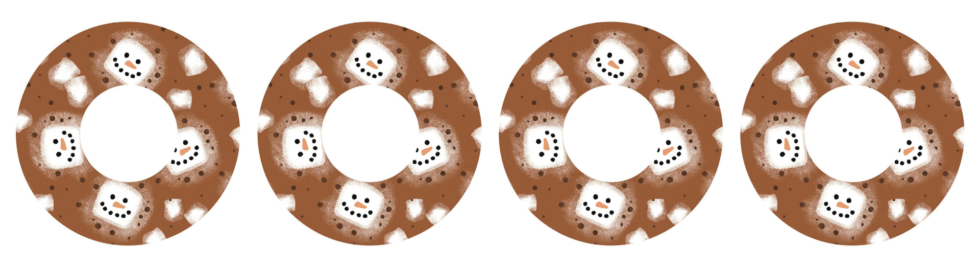 Hot Cocoa Patch Tape Designed for the FreeStyle Libre 2-Pump Peelz