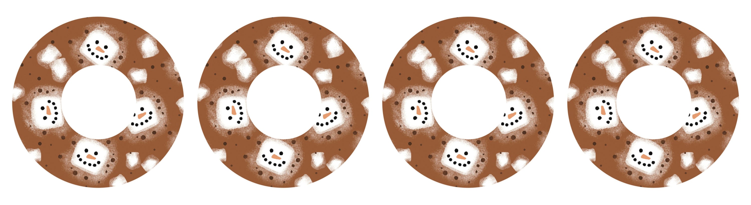 Hot Cocoa Patch Tape Designed for the FreeStyle Libre 2-Pump Peelz