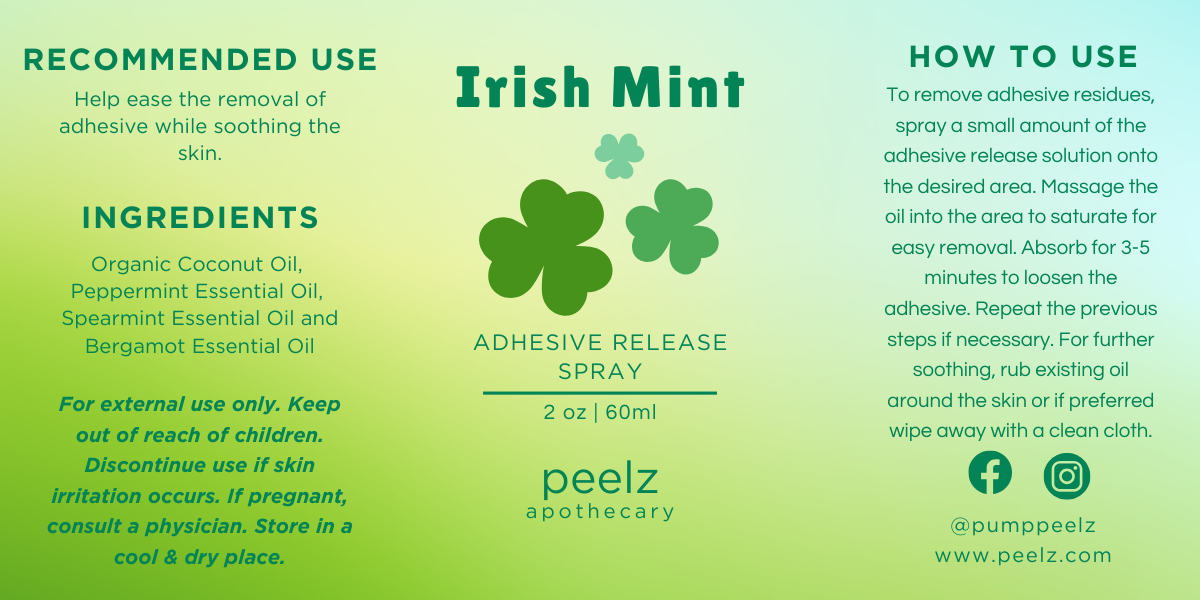 Irish Mint Adhesive Release Spray - Limited Edition