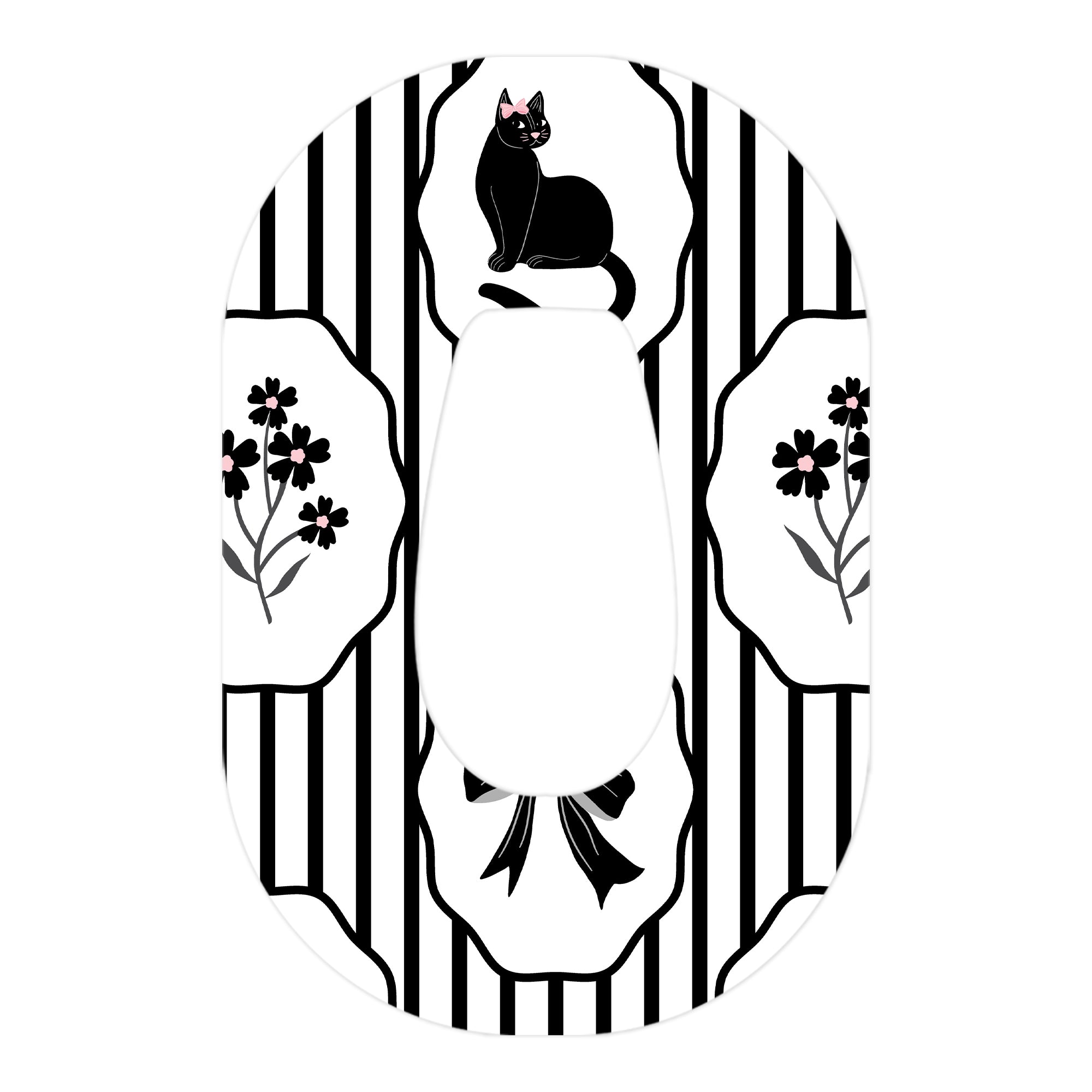 Midnight Cat Dexcom G6 Patch Tape - Pump Peelz