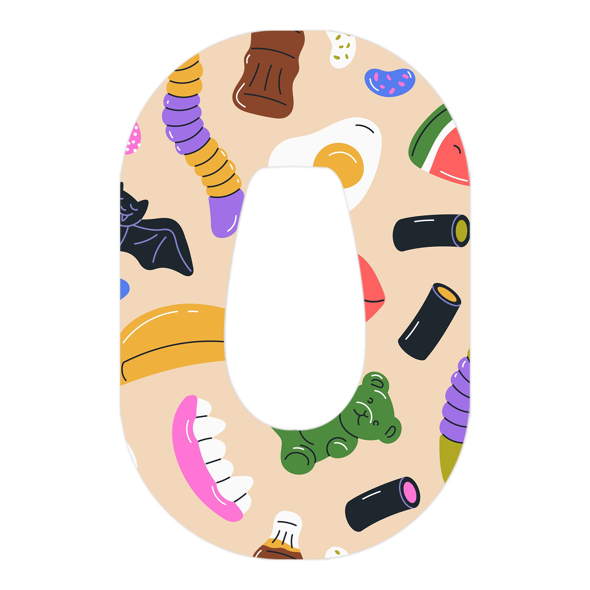 Candy Chaos Dexcom G6 Patch Tape - Pump Peelz