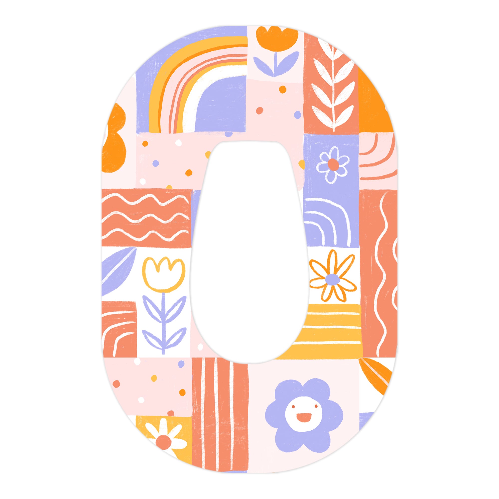 Wildflower Doodle Dexcom G6 Patch Tape - Pump Peelz