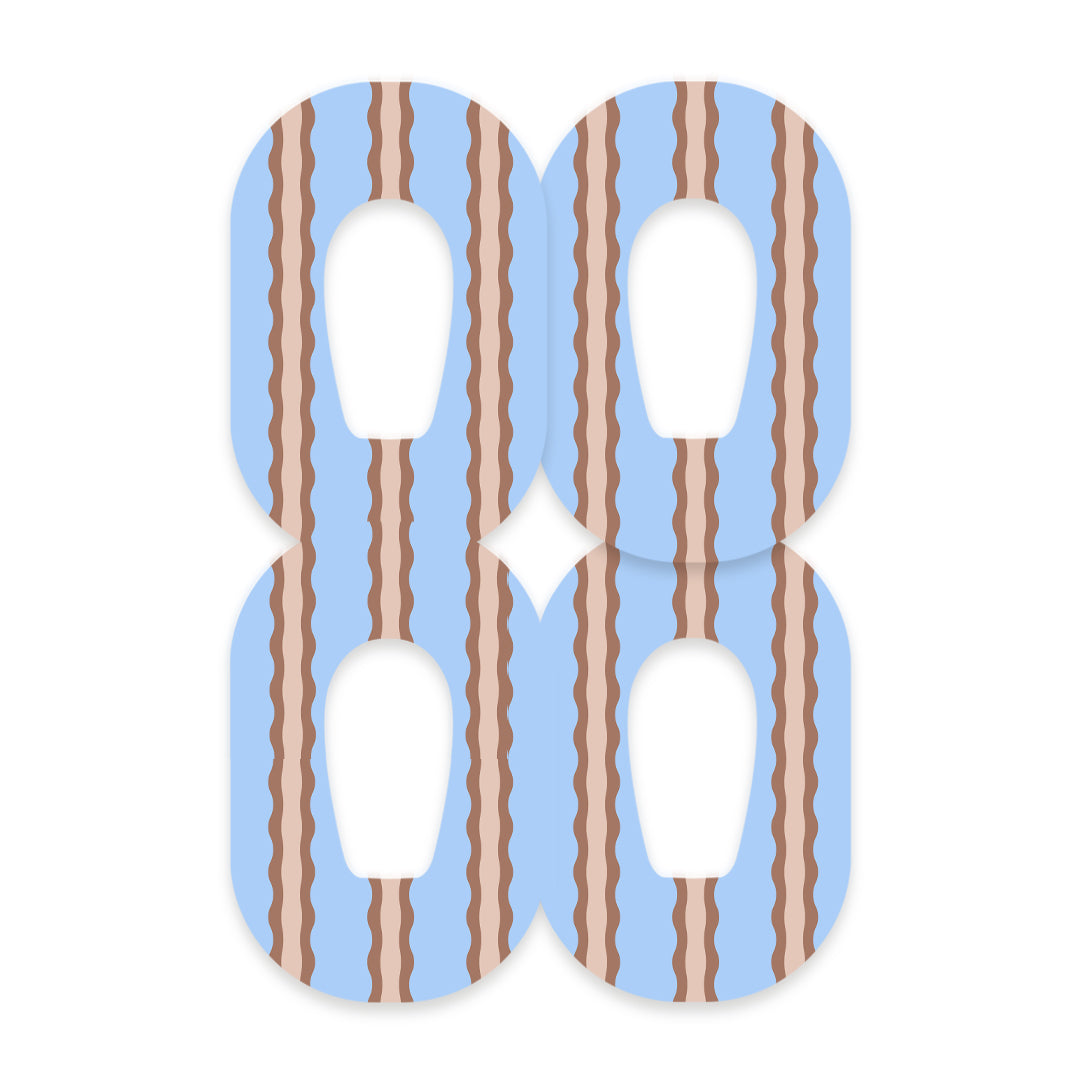 Boardwalk Waves Dexcom G6 Patch Tape - Pump Peelz