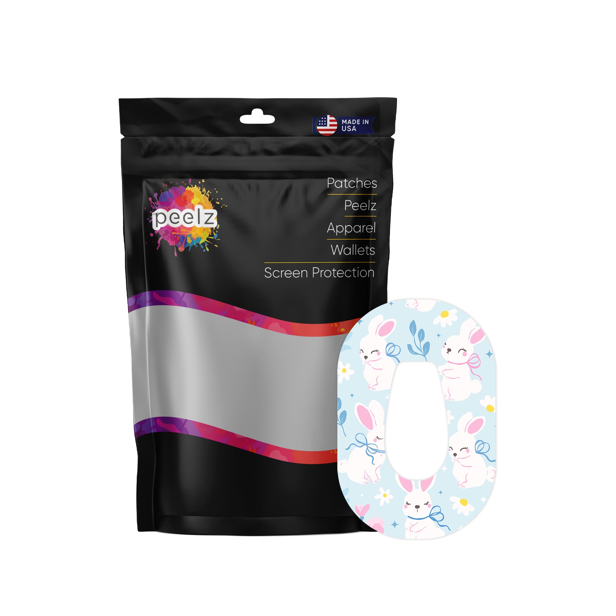 Sweet Bunnies Dexcom G6 Patch Tape - Pump Peelz
