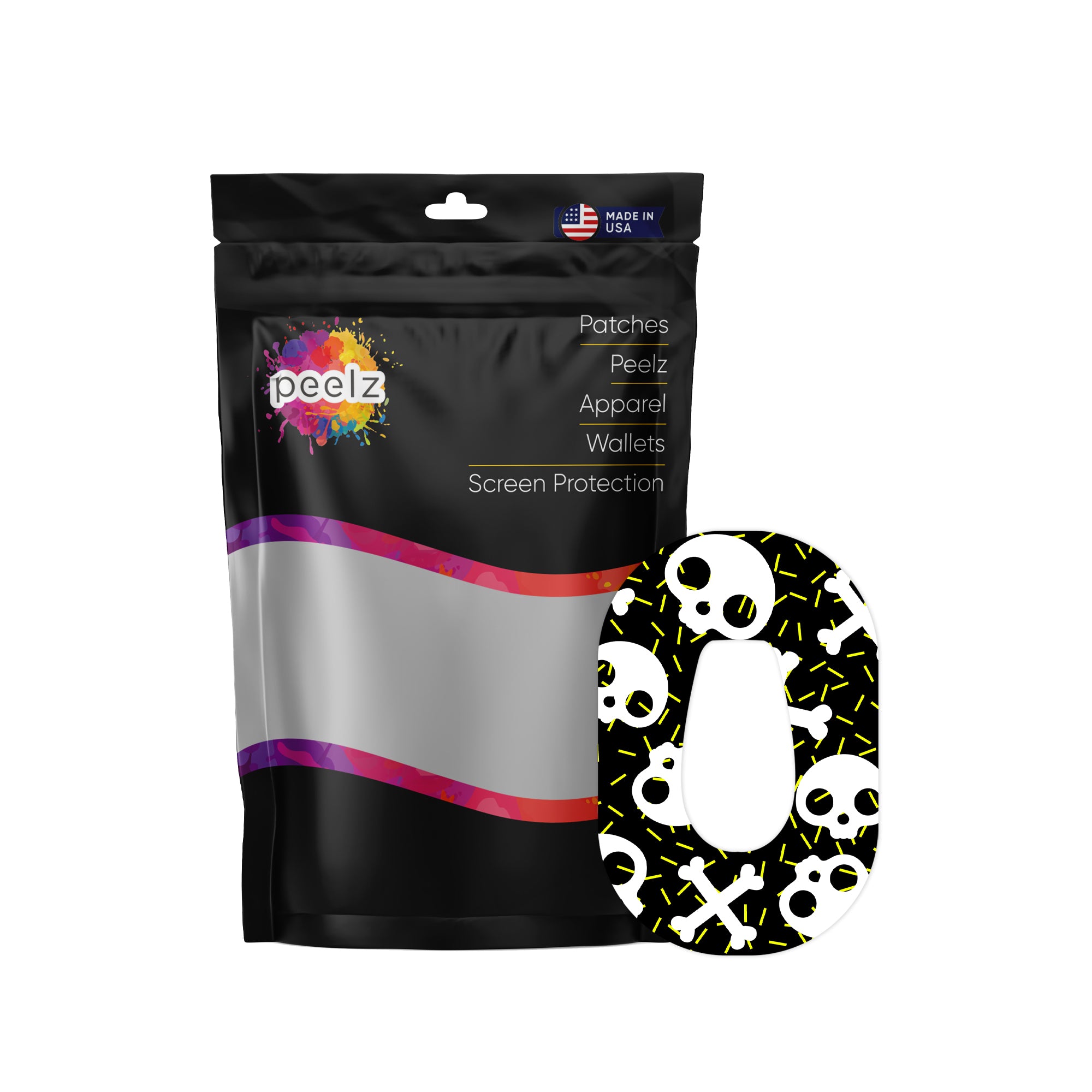 Bone Pop Dexcom G6 Patch Tape - Pump Peelz