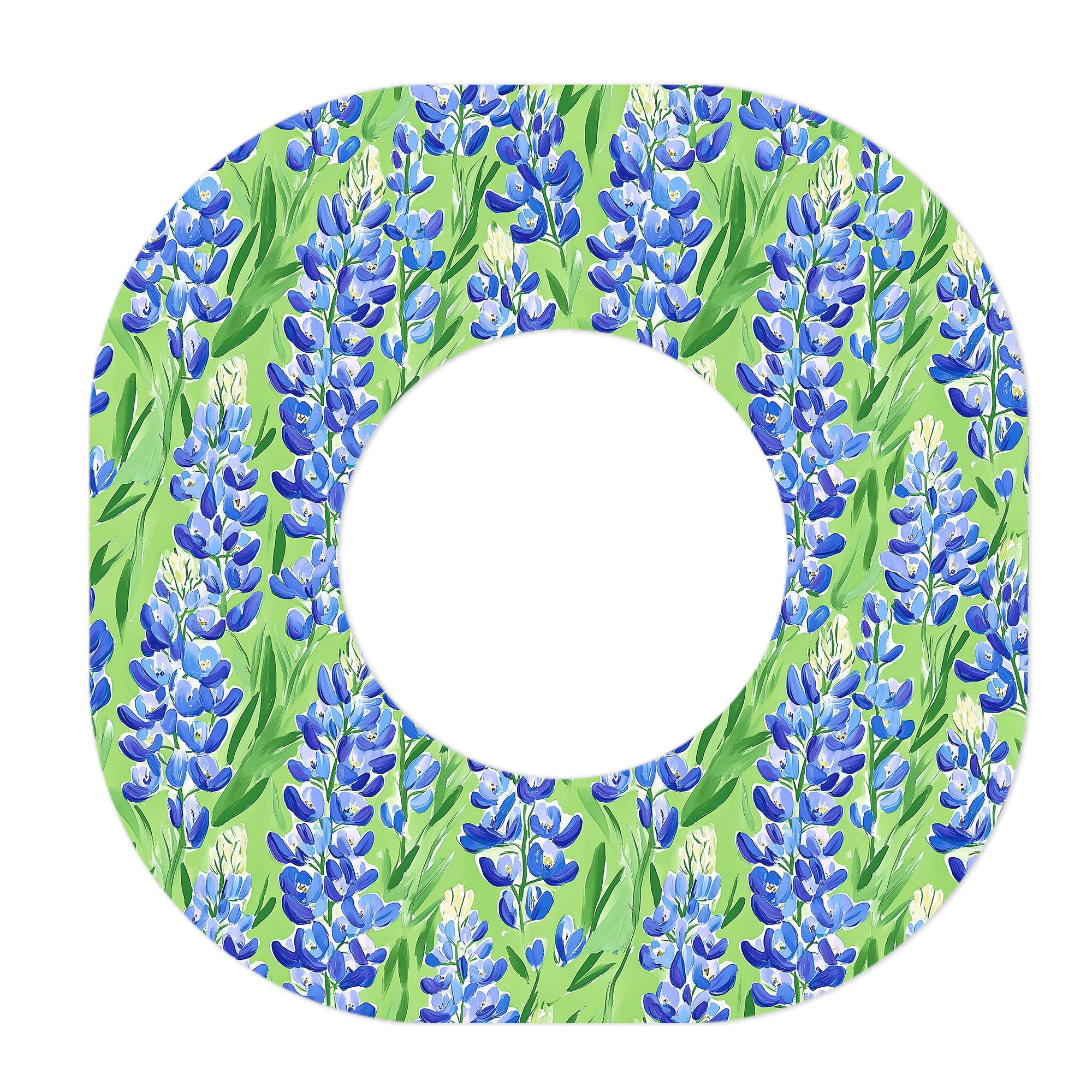 Blue Blooms Dexcom G7 and Stelo Patch Tape - Pump Peelz