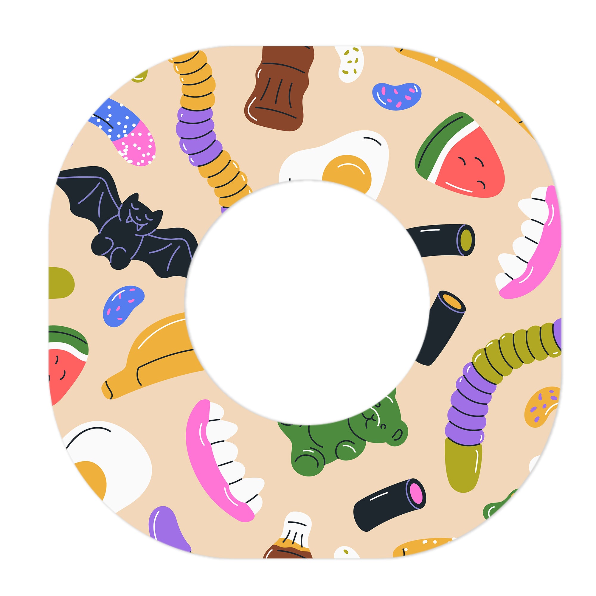 Candy Chaos Dexcom G7 and Stelo Patch Tape - Pump Peelz