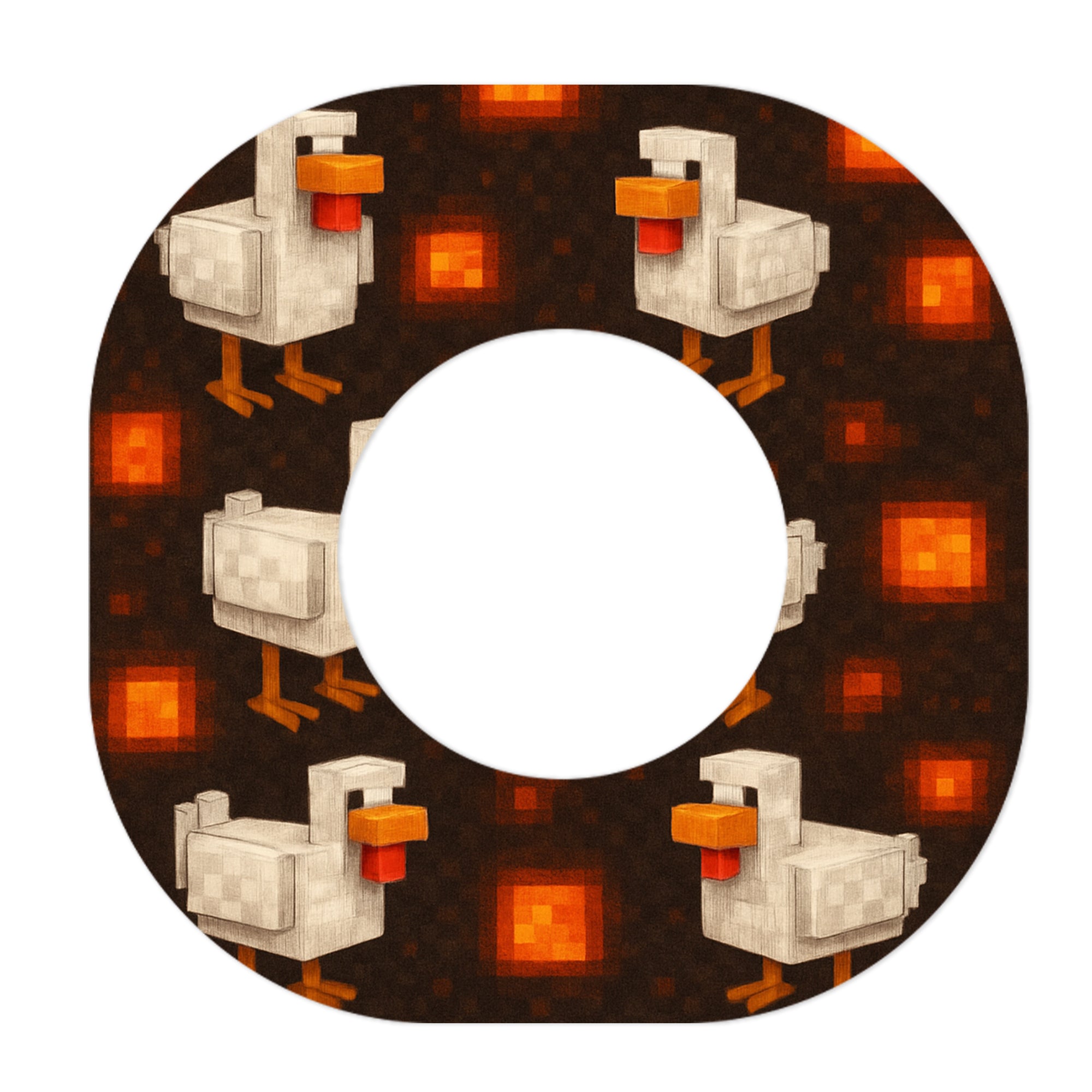 Inferno Chicken Dexcom G7 and Stelo Patch Tape - Pump Peelz