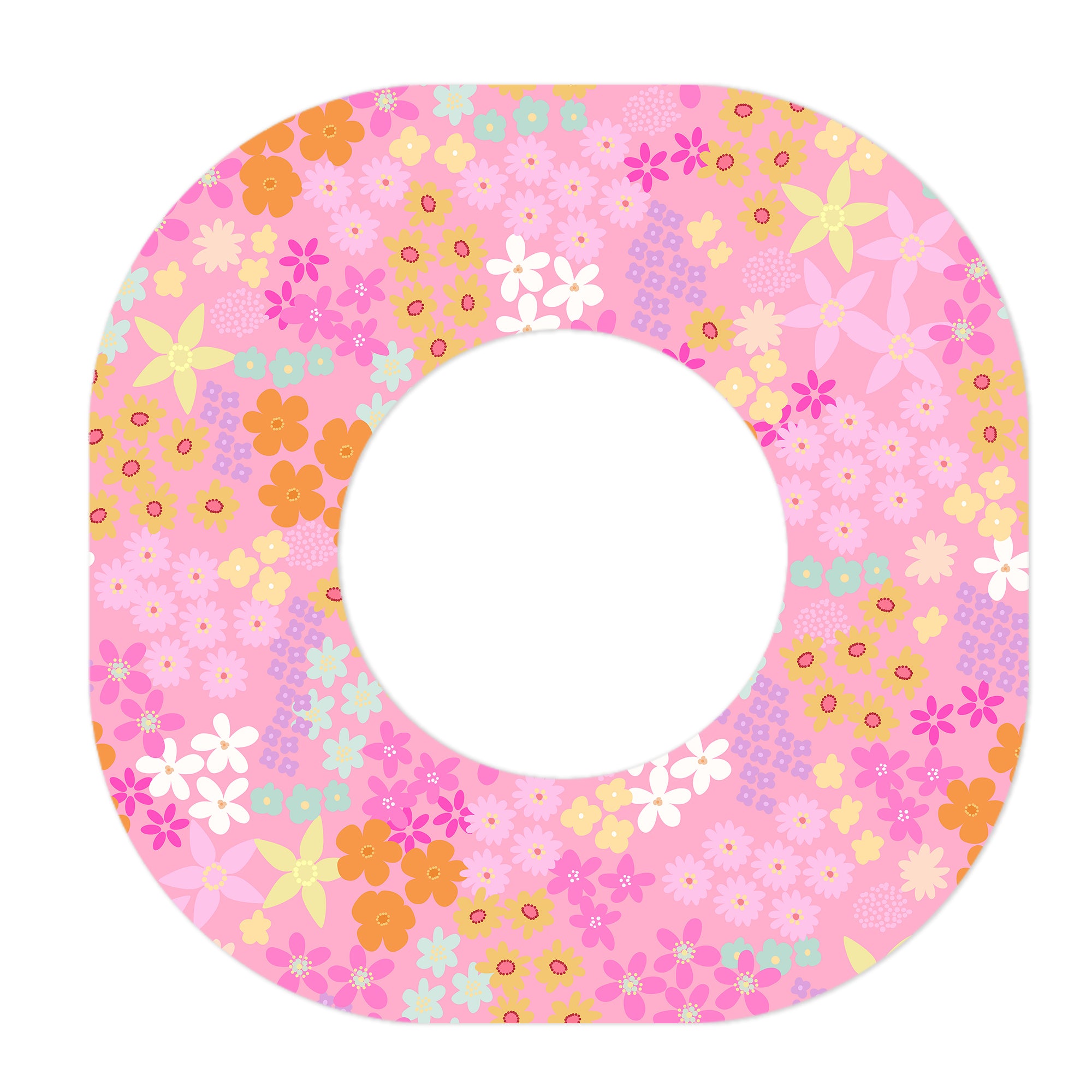 Pink Petals Dexcom G7 and Stelo Patch Tape - Pump Peelz