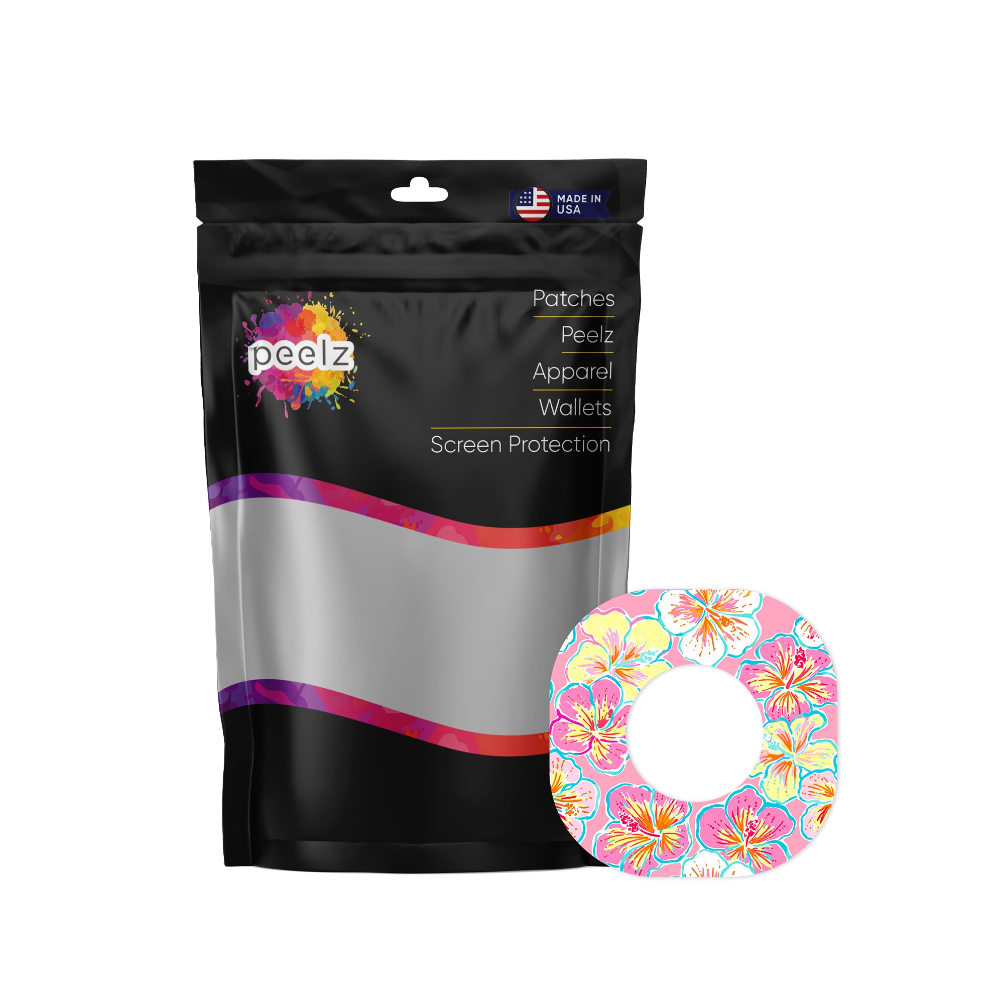 Tropic Crush Dexcom G7 and Stelo Patch Tape - Pump Peelz