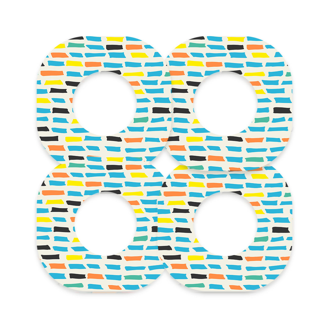 Colorful Sticks Dexcom G7 and Stelo Patch Tape - Pump Peelz