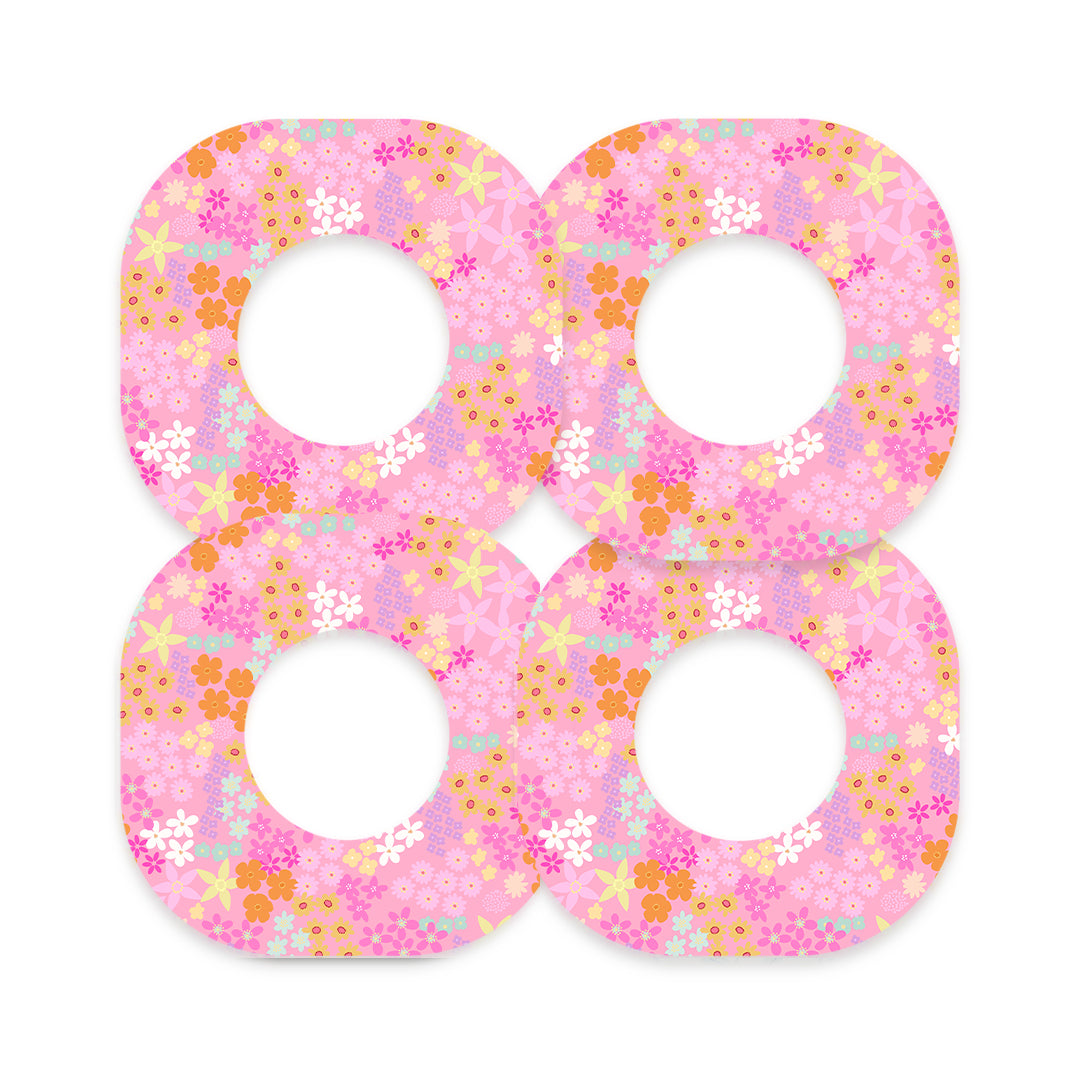 Pink Petals Dexcom G7 and Stelo Patch Tape - Pump Peelz