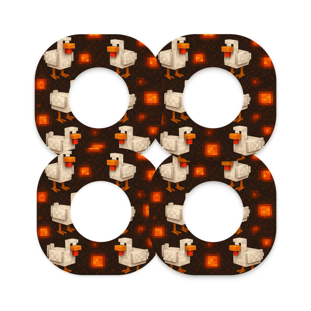 Inferno Chicken Dexcom G7 and Stelo Patch Tape - Pump Peelz