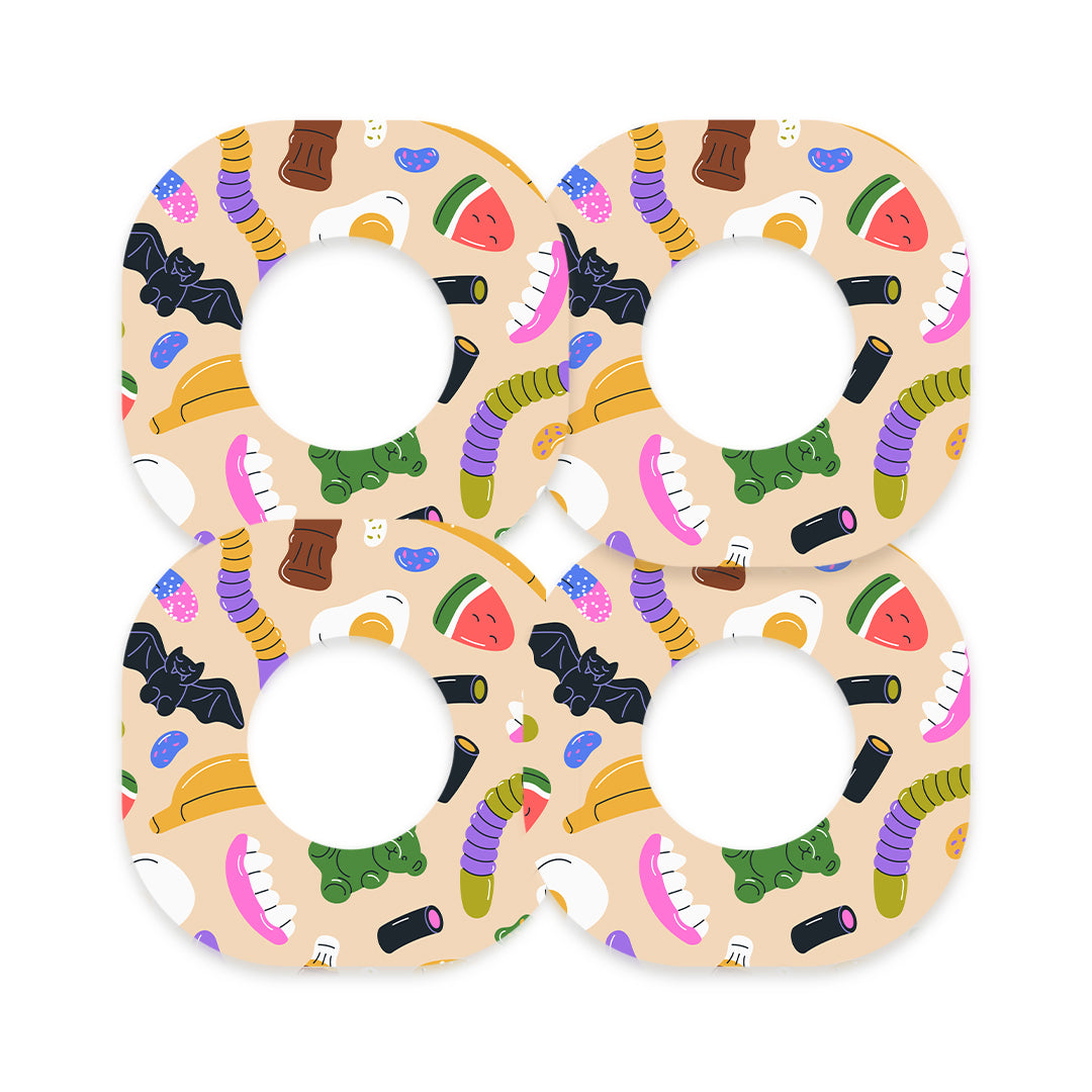 Candy Chaos Dexcom G7 and Stelo Patch Tape - Pump Peelz