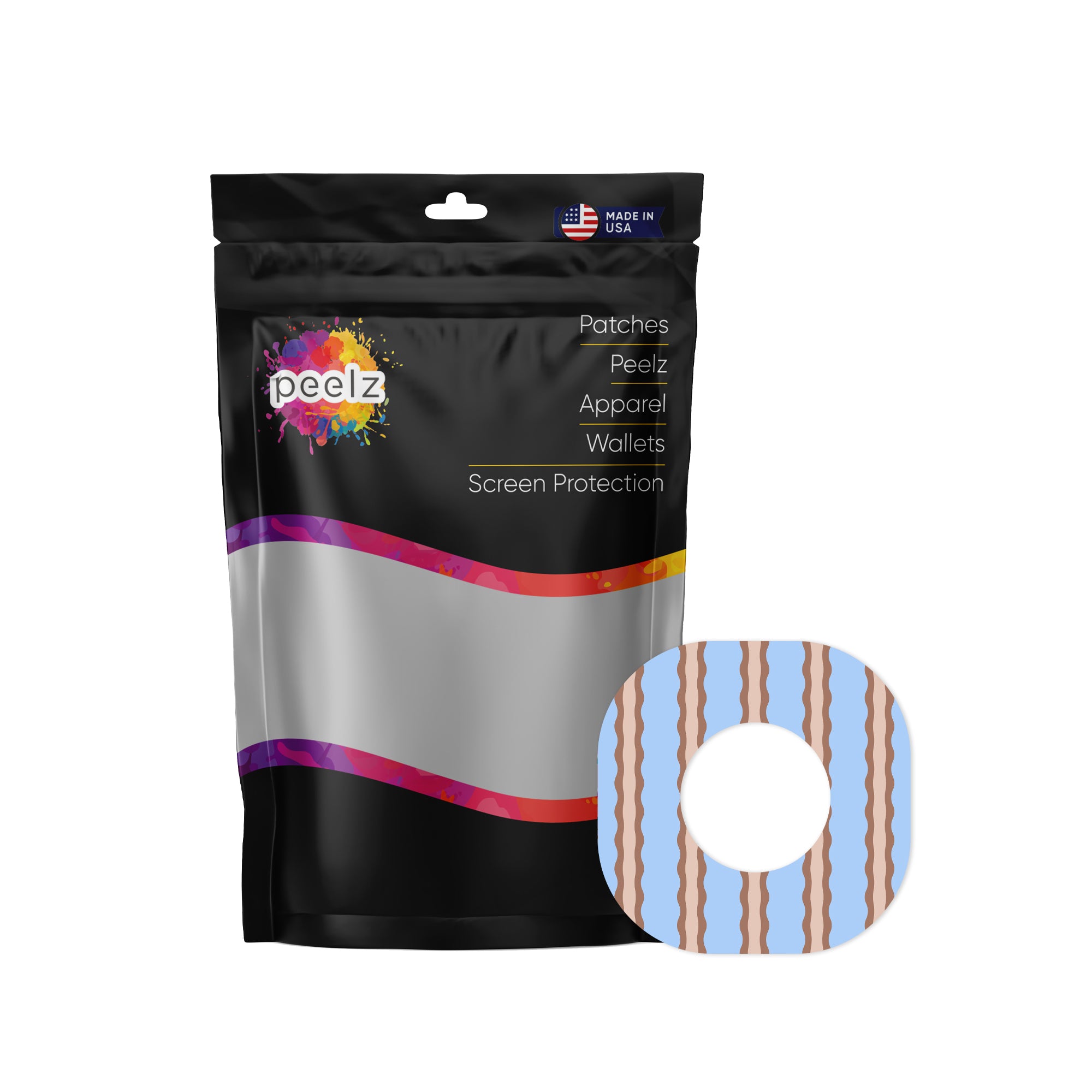 Boardwalk Waves Dexcom G7 and Stelo Patch Tape - Pump Peelz