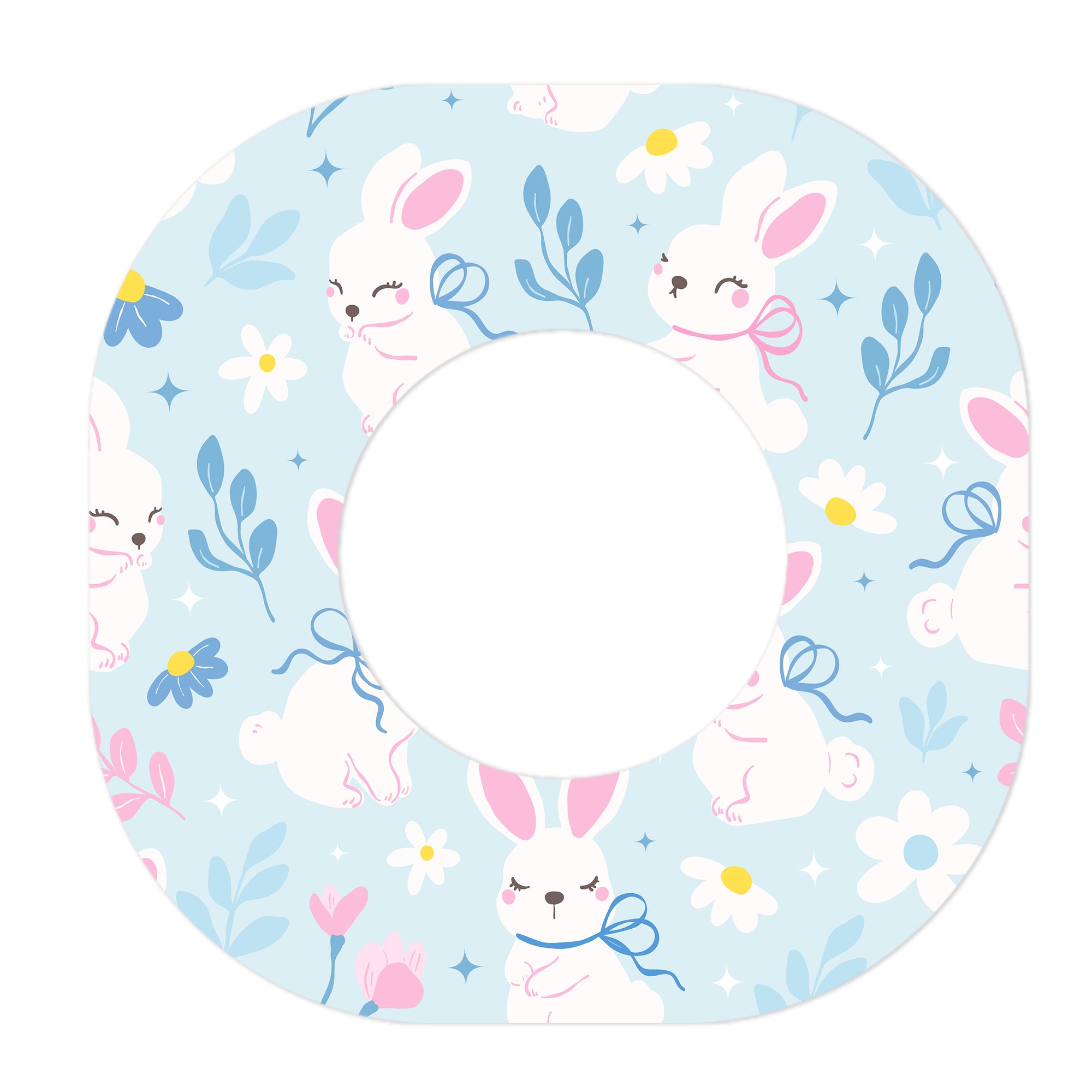 Sweet Bunnies Dexcom G7 and Stelo Patch Tape - Pump Peelz