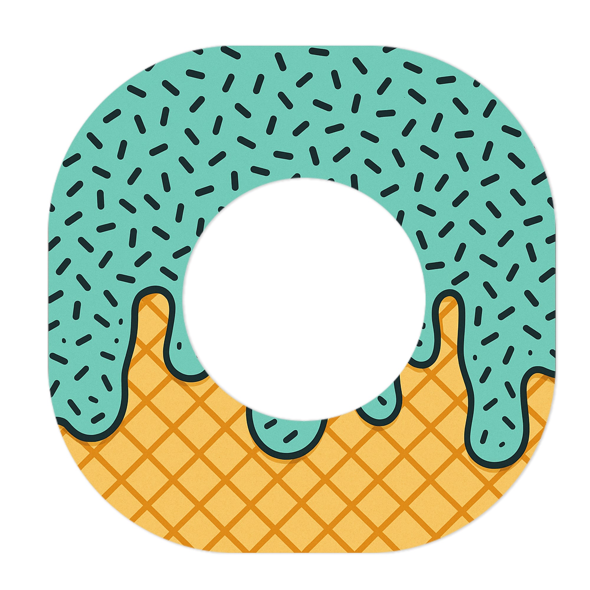 Ice Cream Social Dexcom G7 and Stelo Patch Tape - Pump Peelz