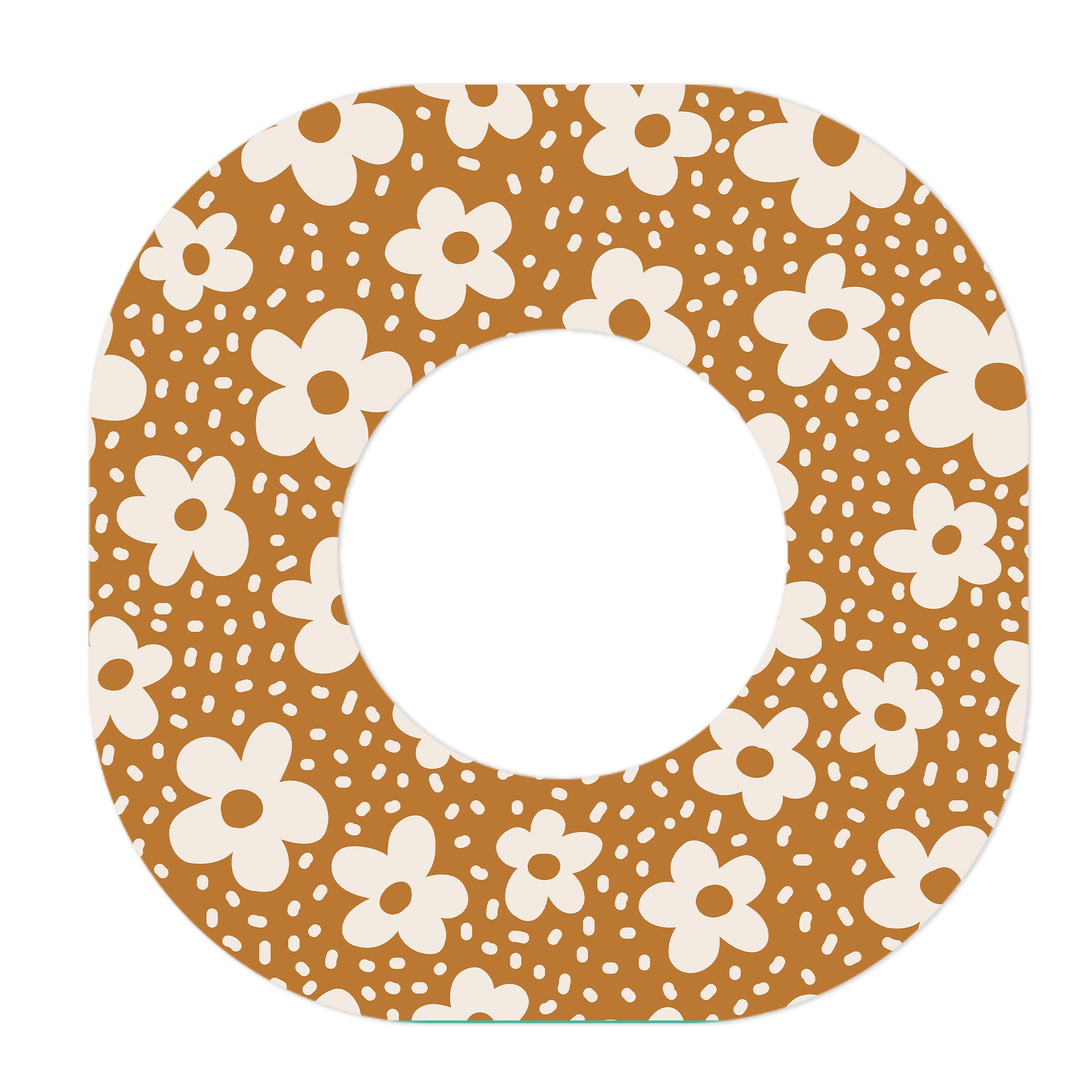 Caramel Daisies Dexcom G7 and Stelo Patch Tape - Pump Peelz