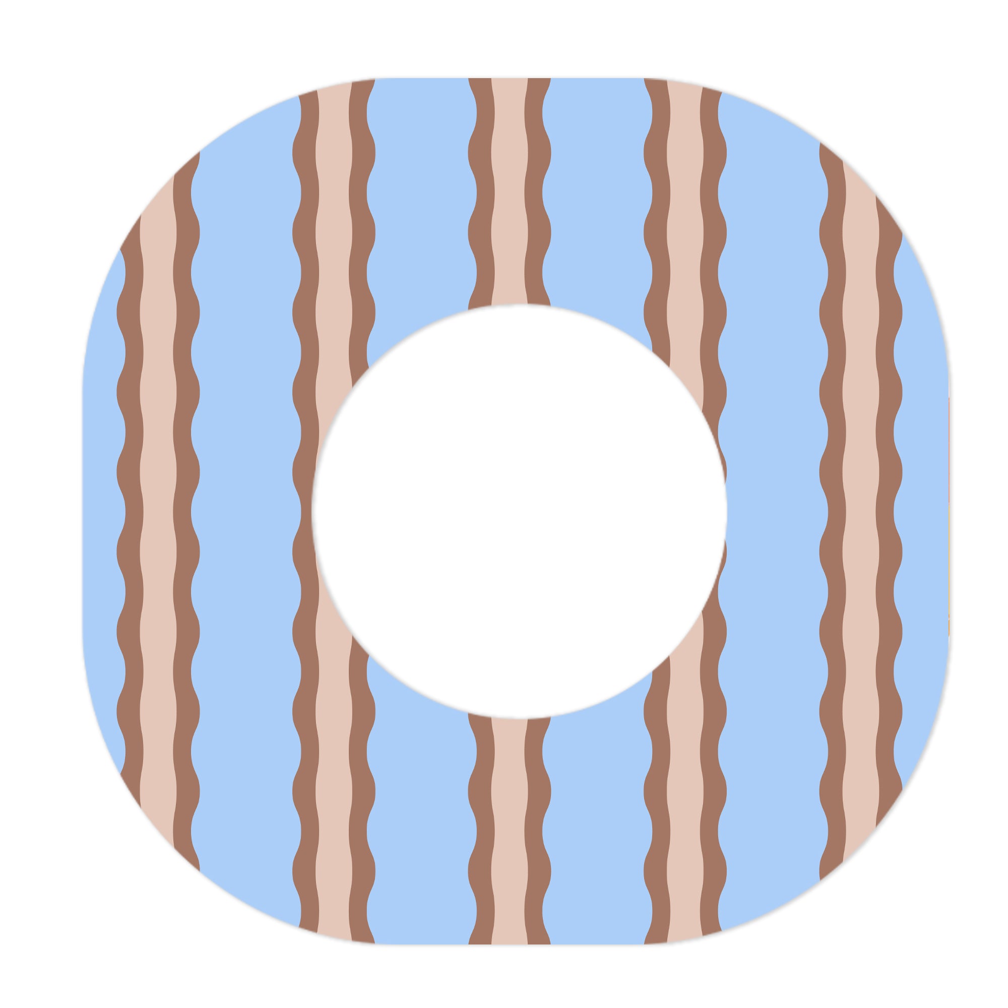 Boardwalk Waves Dexcom G7 and Stelo Patch Tape - Pump Peelz