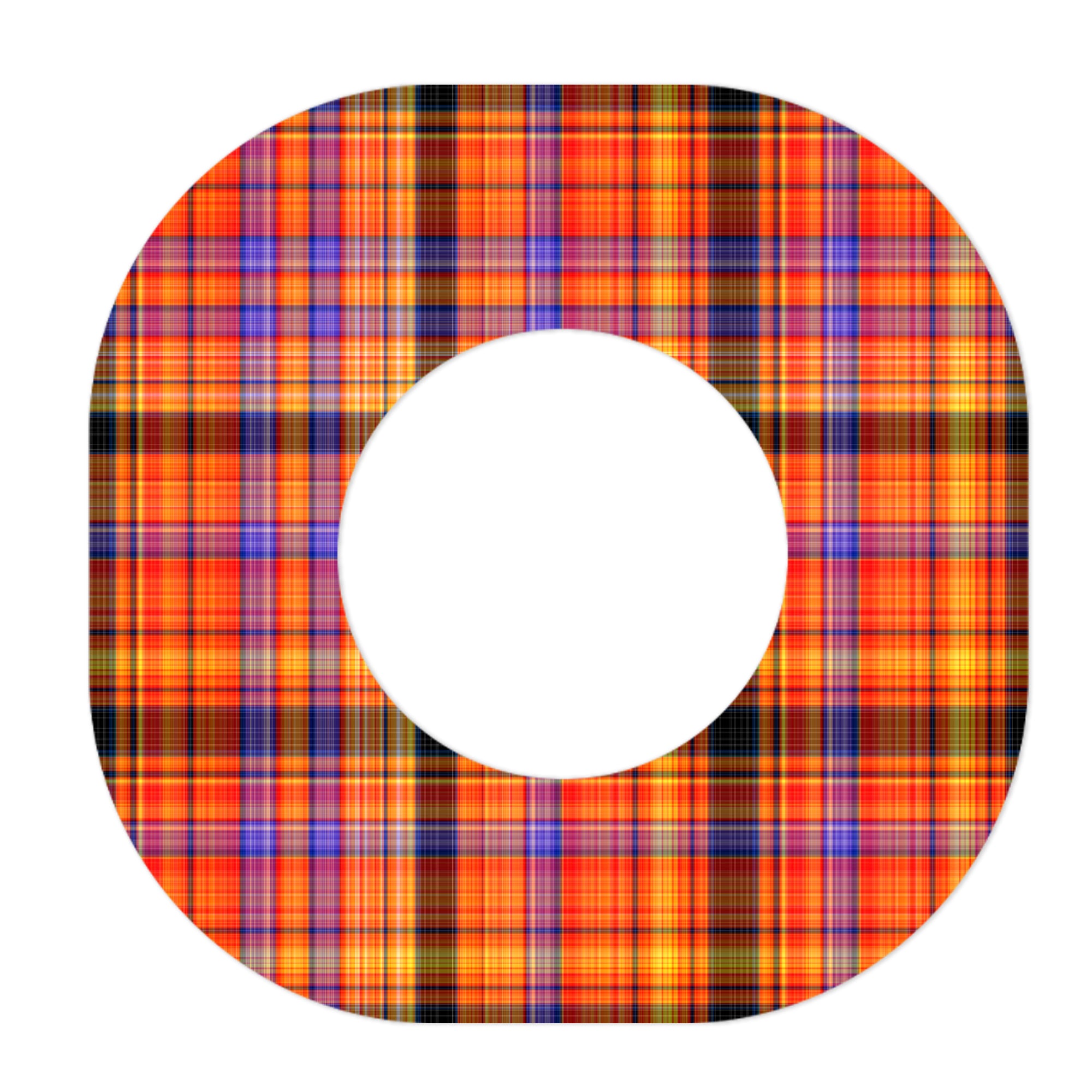 Pumpkin Plaid Dexcom G7 and Stelo Patch Tape - Pump Peelz