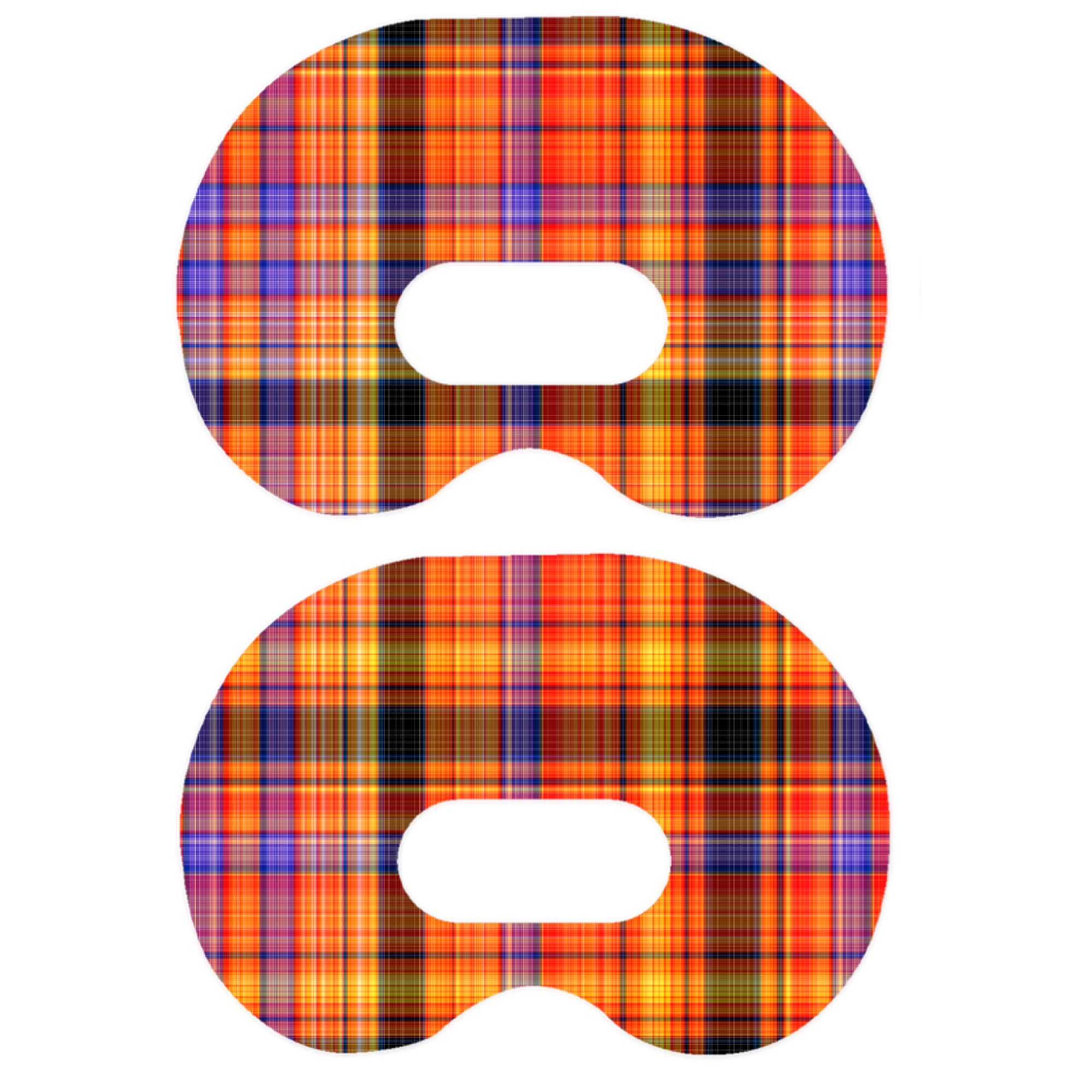 Pumpkin Plaid Medtronic Guardian Connect Patch Tape - Pump Peelz