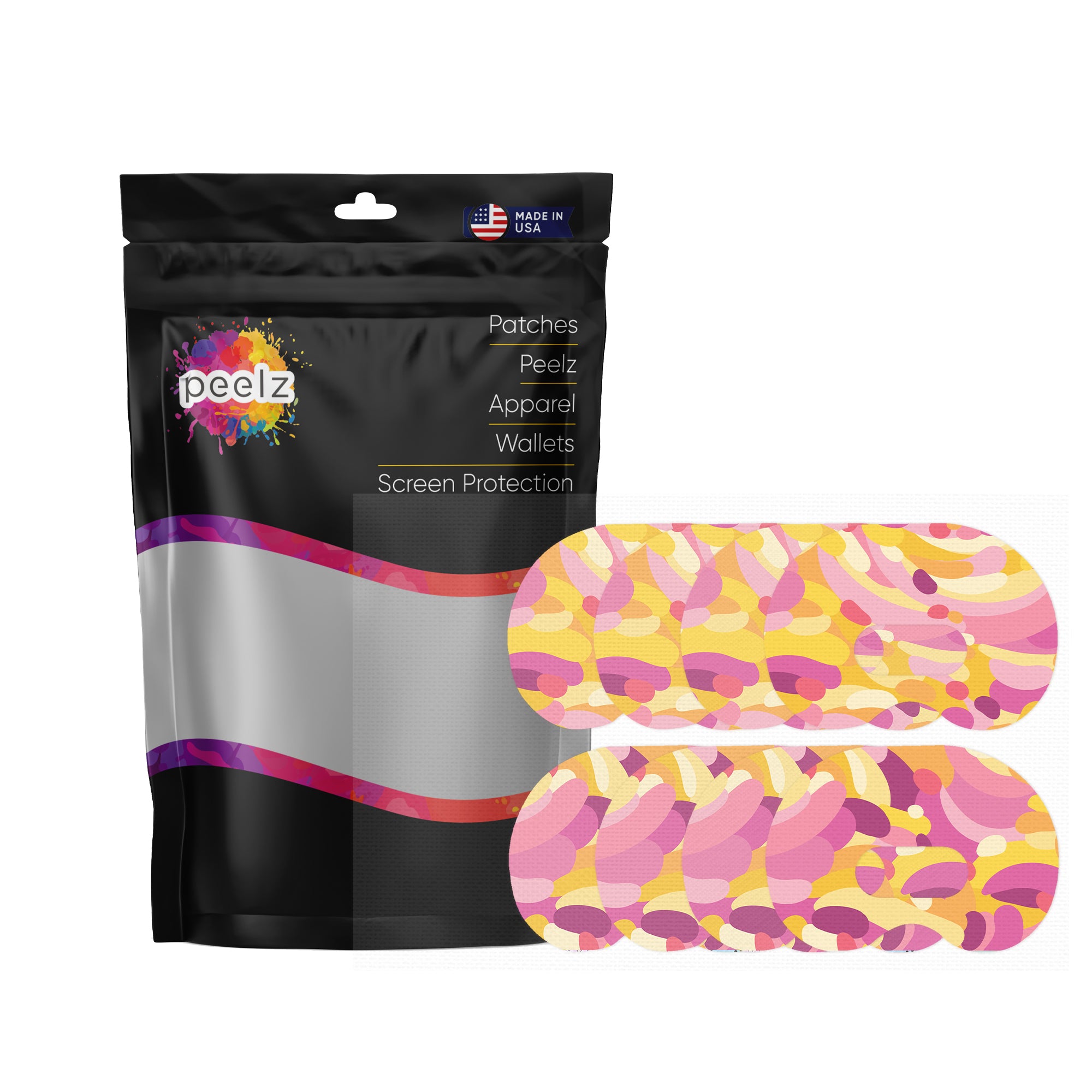 Jelly Swirl Medtronic Guardian Connect Patch Tape - Pump Peelz