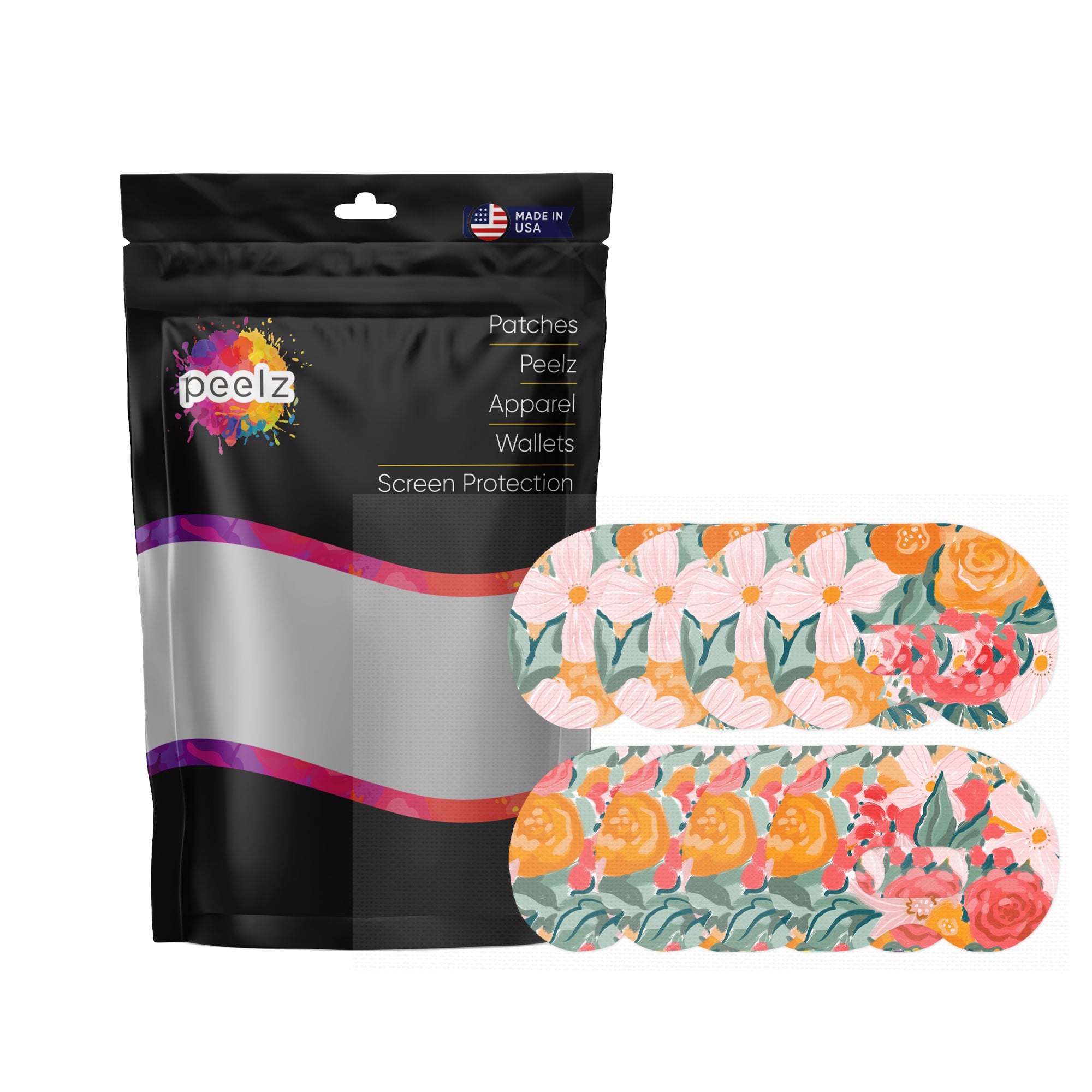 Blush Blossom Patch Tape Designed for the Medtronic CGM