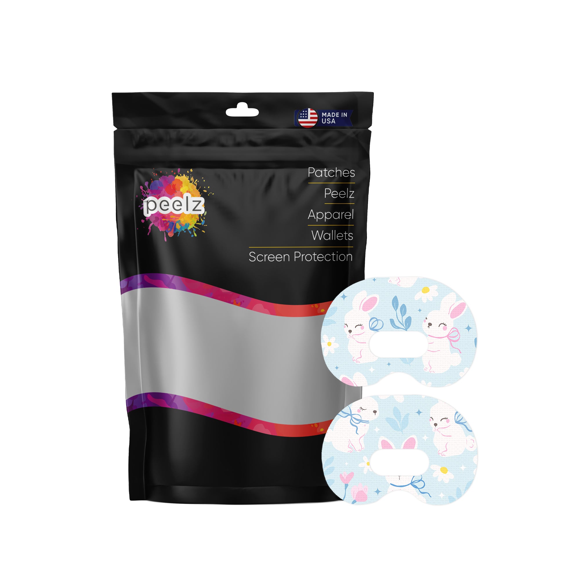 Sweet Bunnies Medtronic Guardian Connect Patch Tape - Pump Peelz