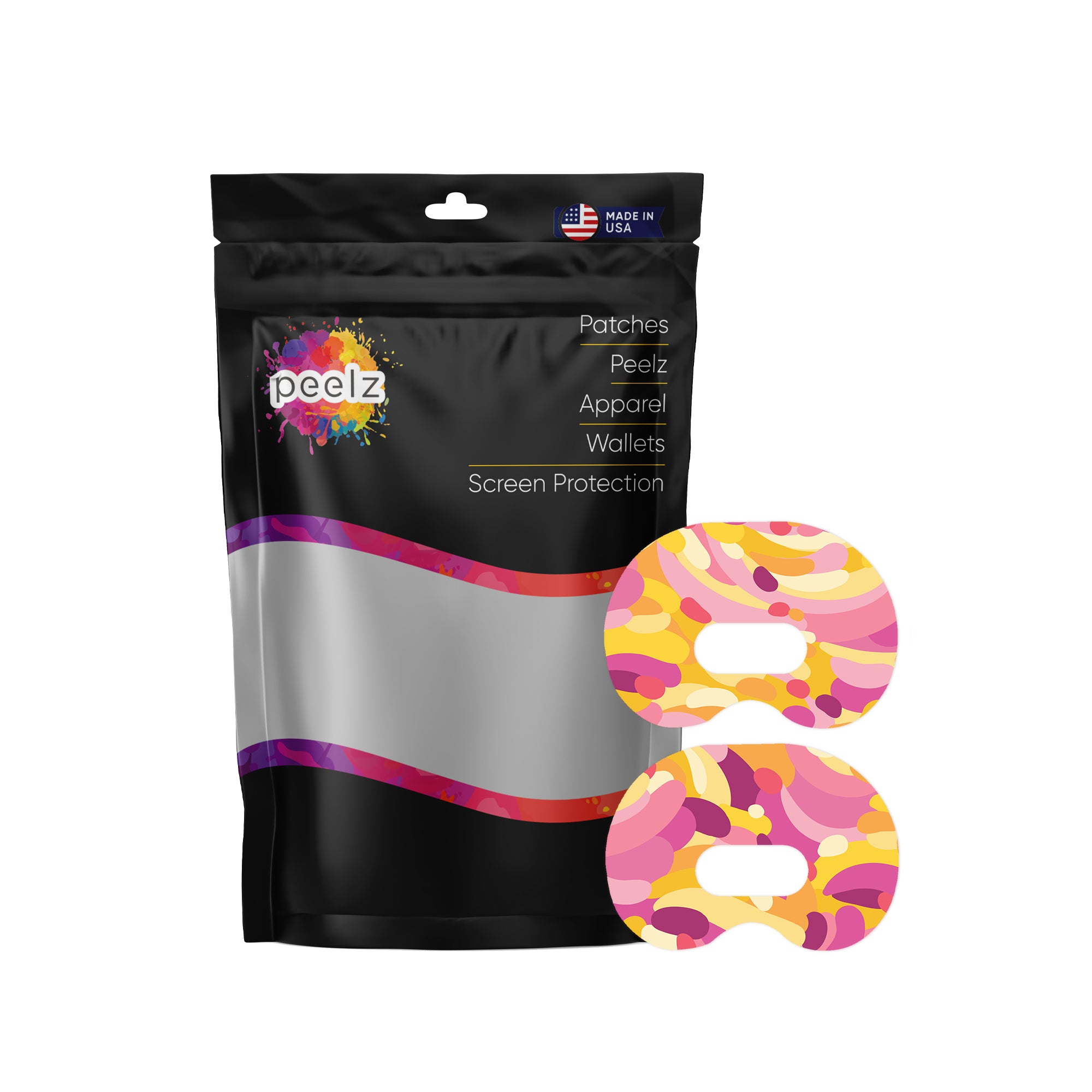 Jelly Swirl Medtronic Guardian Connect Patch Tape - Pump Peelz