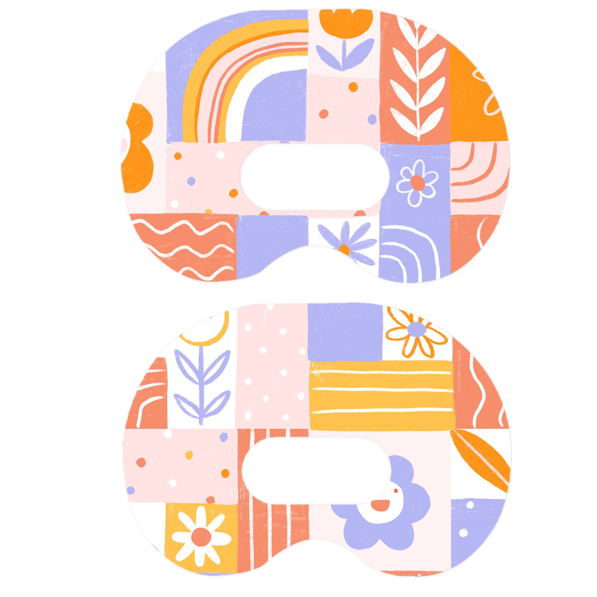 Wildflower Doodle Medtronic Guardian Connect Patch Tape - Pump Peelz