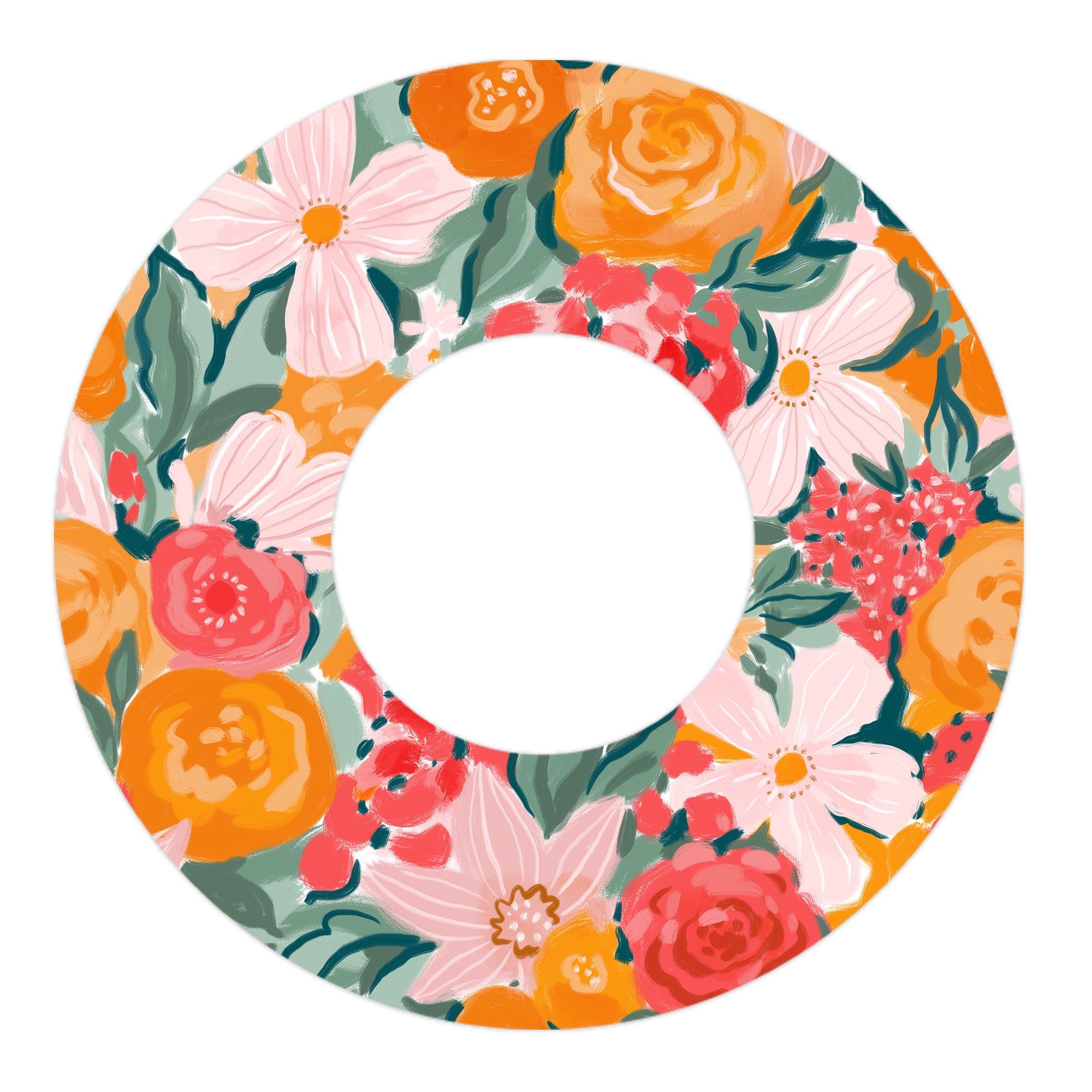Blush Blossom Freestyle Libre 2 Patch Tape - Pump Peelz