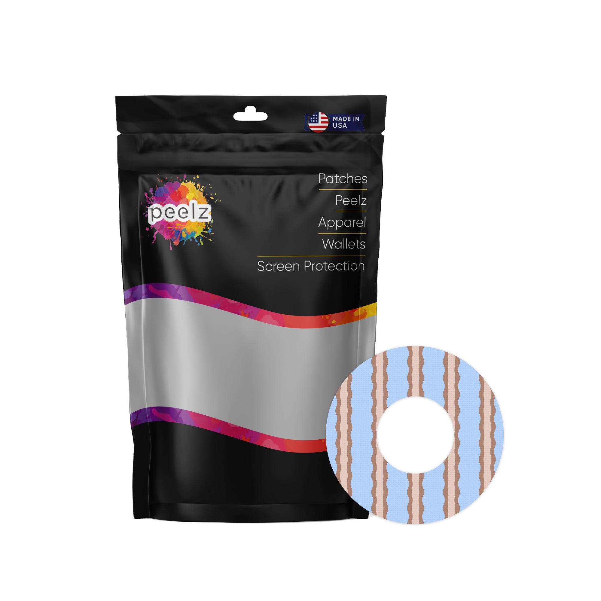 Boardwalk Waves Freestyle Libre 2 Patch Tape - Pump Peelz