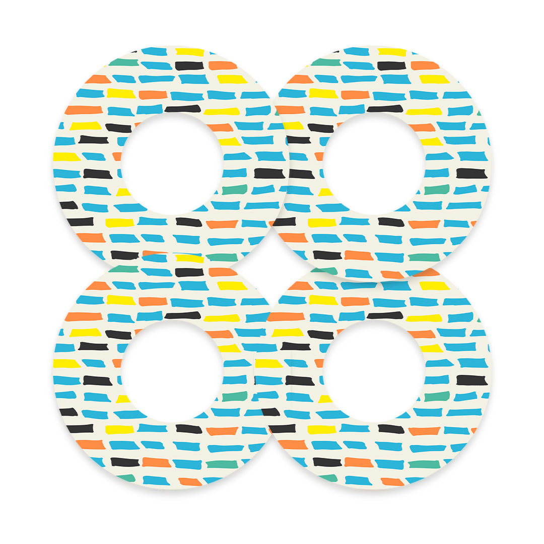 Colorful Sticks Freestyle Libre 2 Patch Tape - Pump Peelz