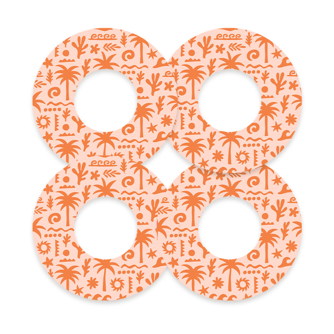 Terracotta Tides Freestyle Libre 2 Patch Tape - Pump Peelz