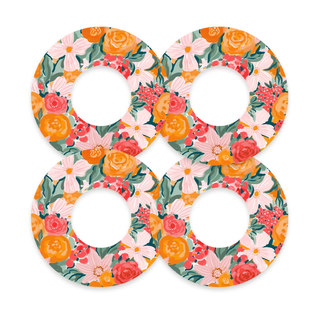 Blush Blossom Freestyle Libre 2 Patch Tape - Pump Peelz