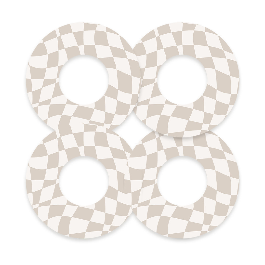 Creamy Check Freestyle Libre 2 Patch Tape - Pump Peelz