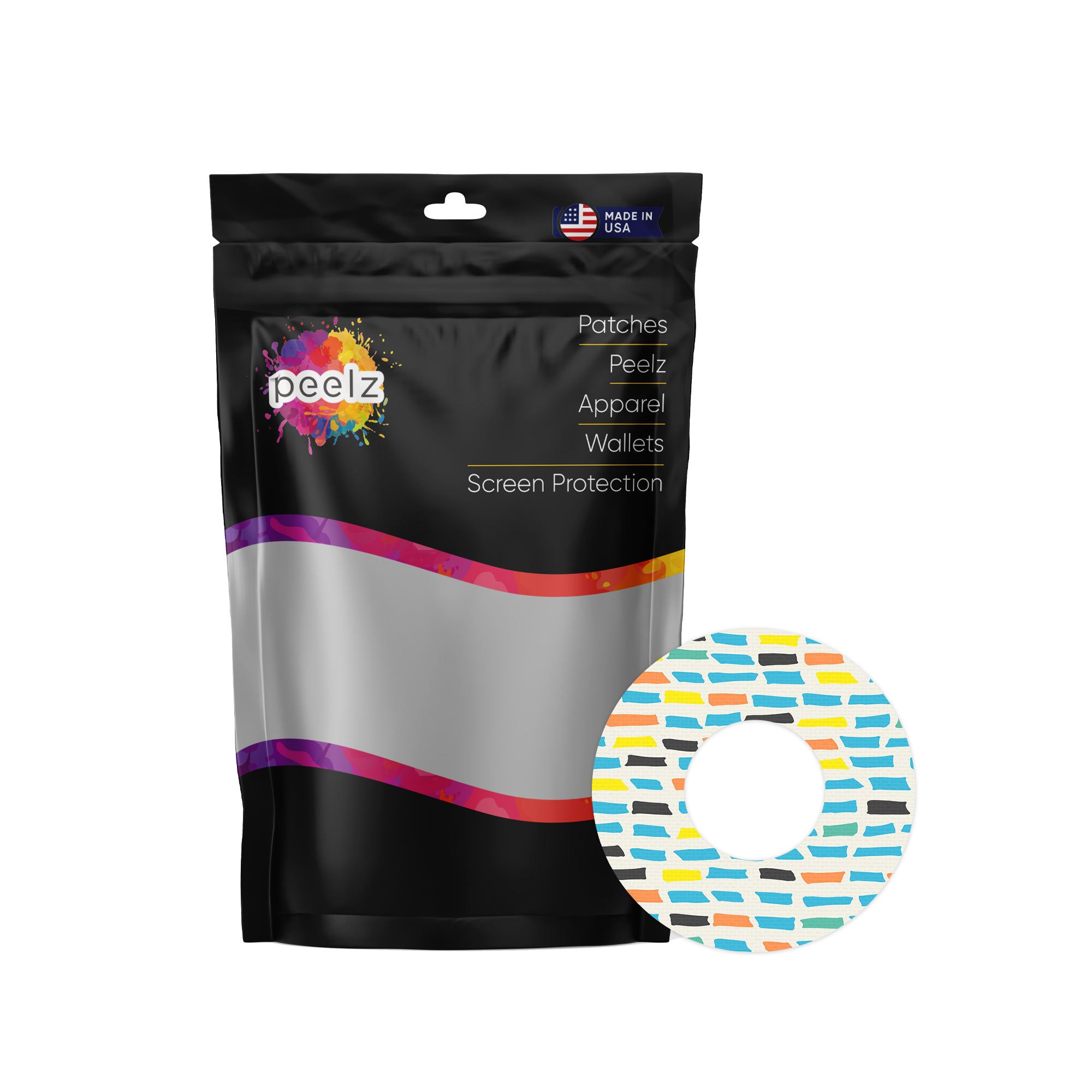 Colorful Sticks Freestyle Libre 2 Patch Tape - Pump Peelz
