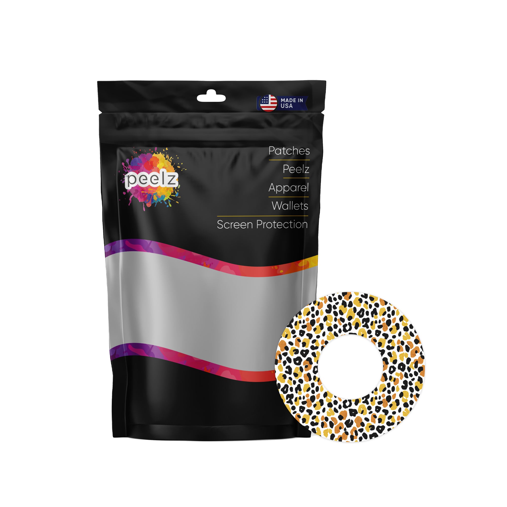 Golden Leopard Freestyle Libre 2 Patch Tape - Pump Peelz
