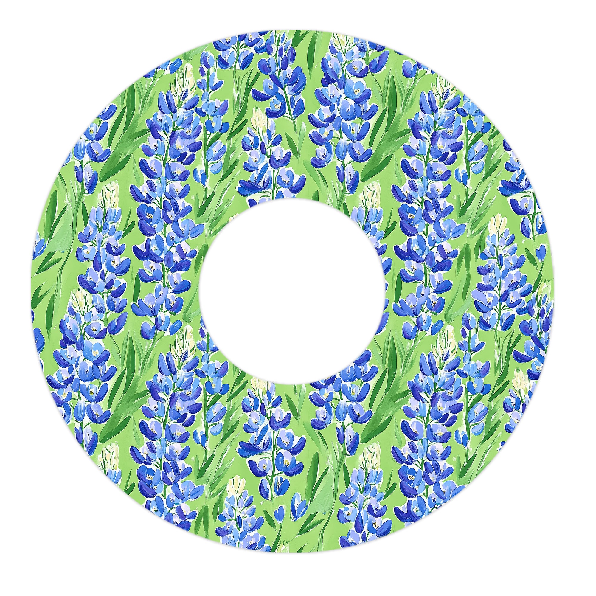 Blue Blooms Patch Tape Designed for the FreeStyle Libre 3 Plus & Lingo