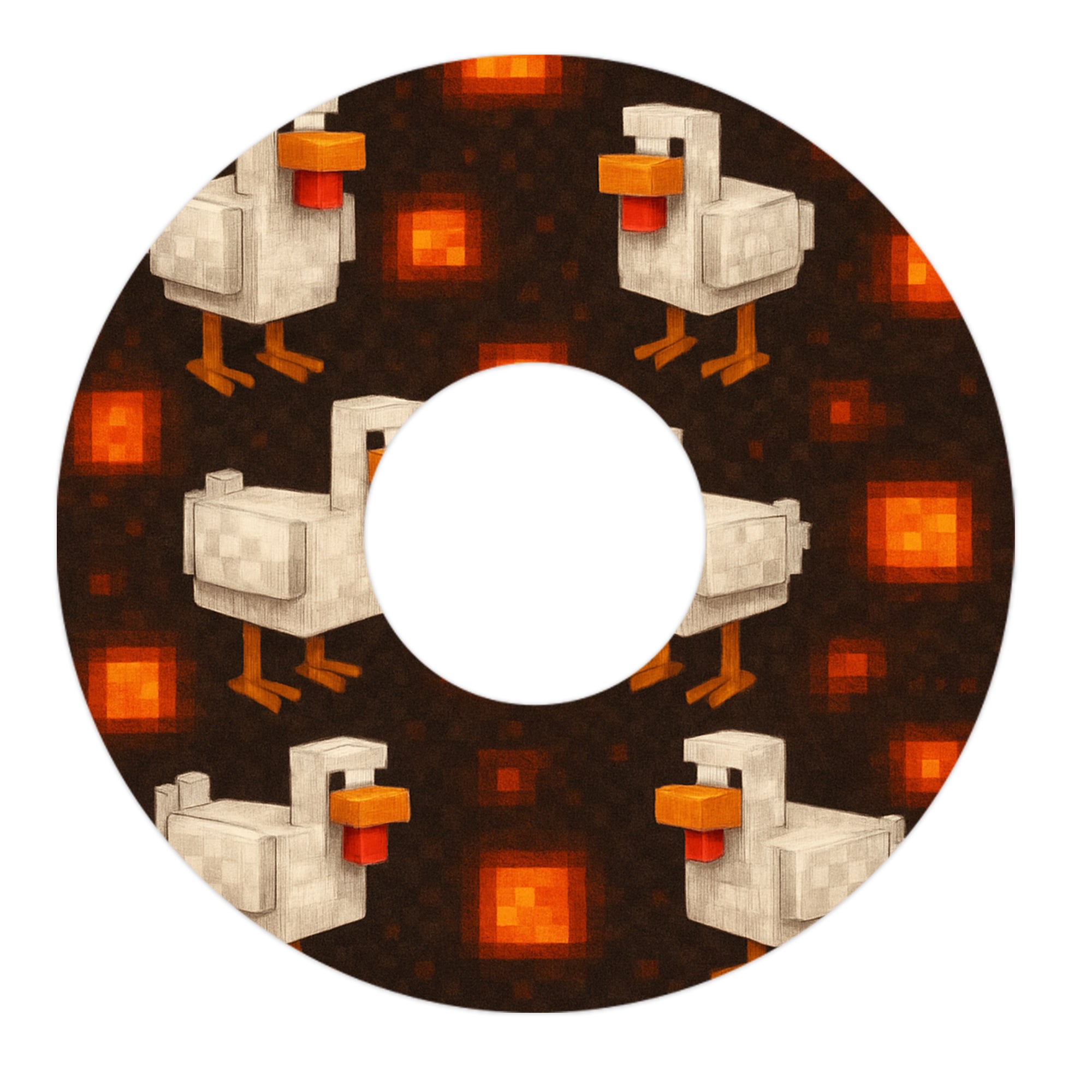 Inferno Chicken FreeStyle Libre 3 Plus & Lingo  Patch Tape - Pump Peelz