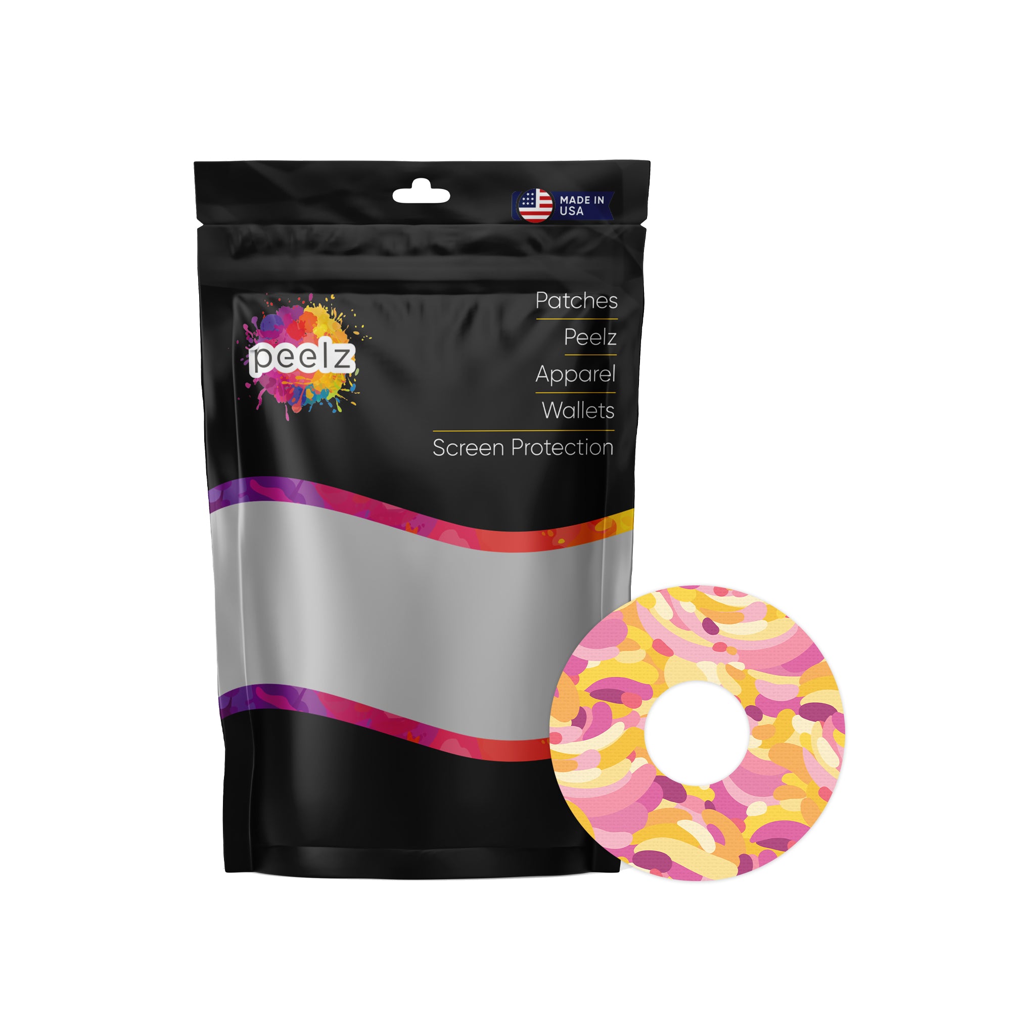 Jelly Swirl FreeStyle Libre 3 Plus & Lingo  Patch Tape - Pump Peelz